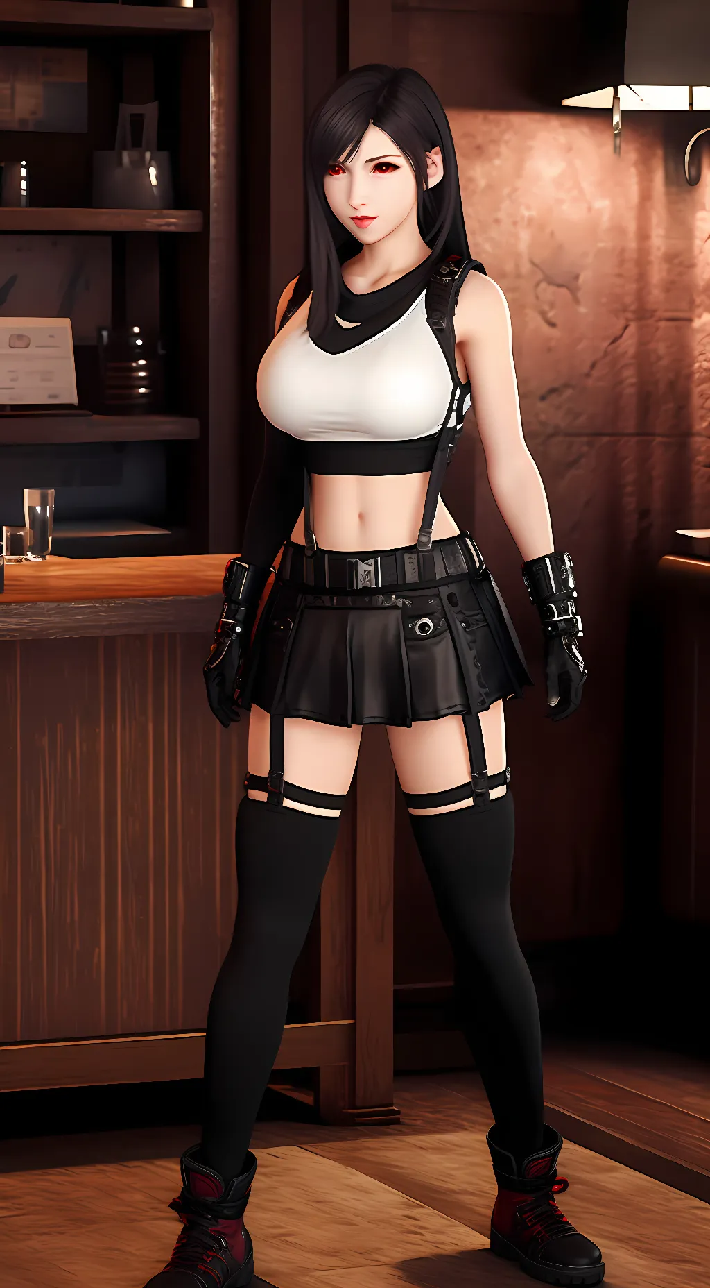 ai character: Tifa Lockhart  background