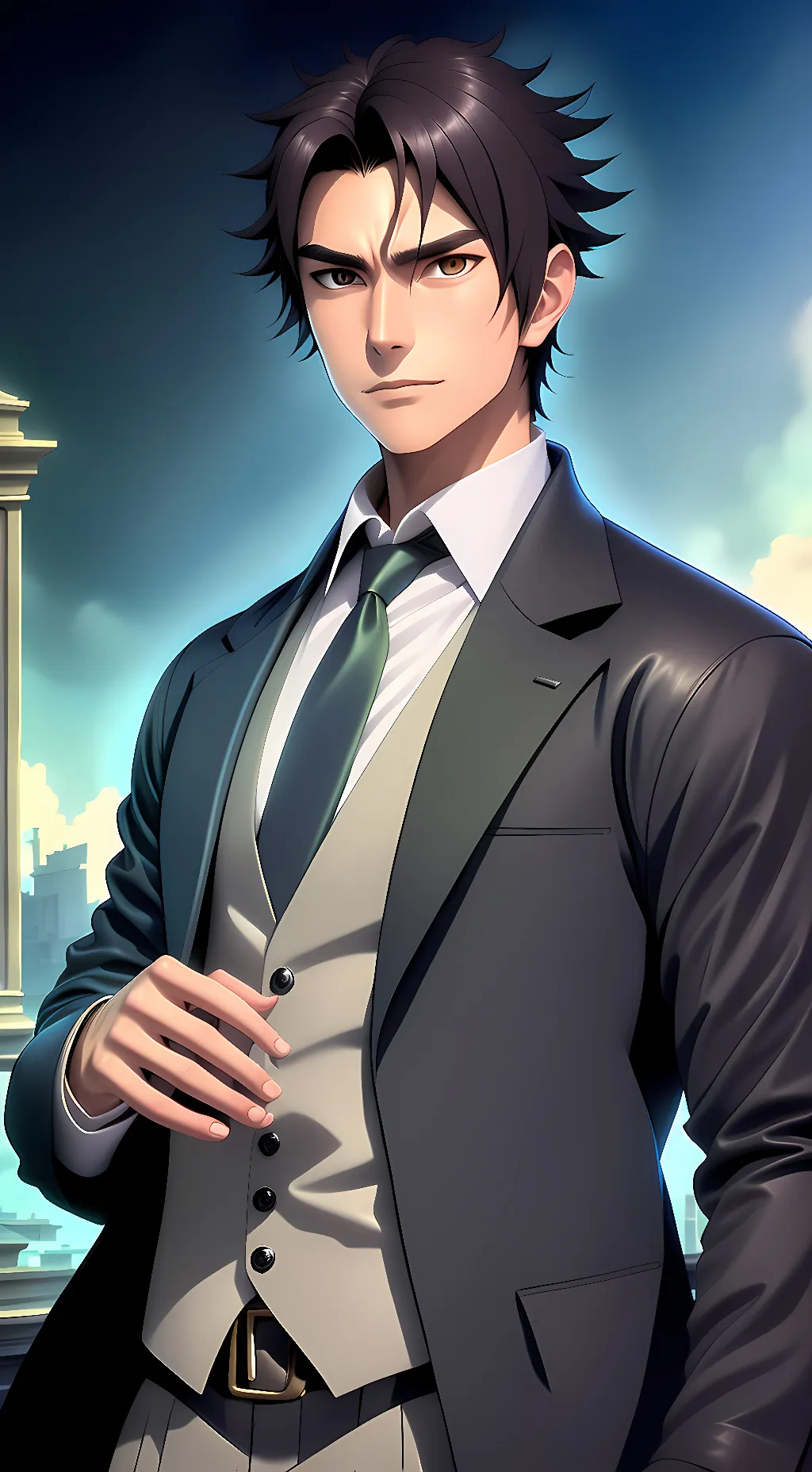 ai character: Steven  background