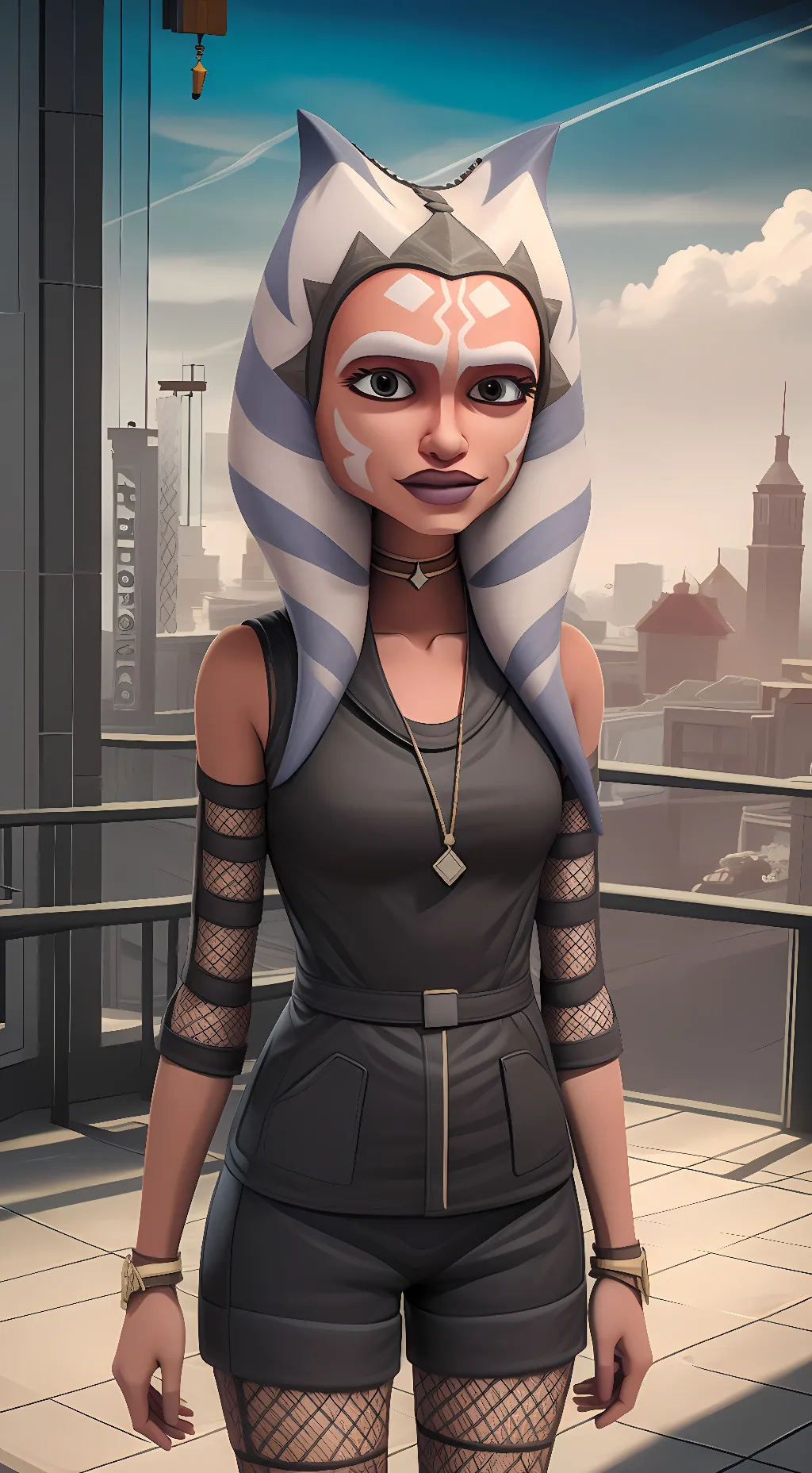 ai character: Ahsoka Tano background