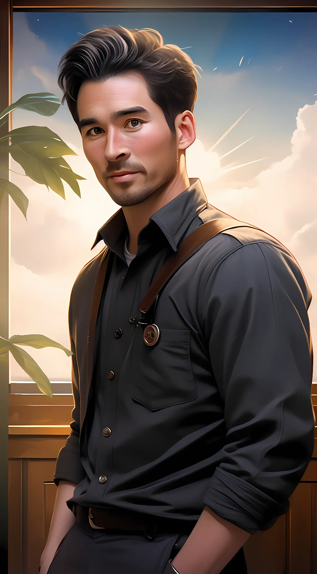 ai character: Travis Montgomery  background