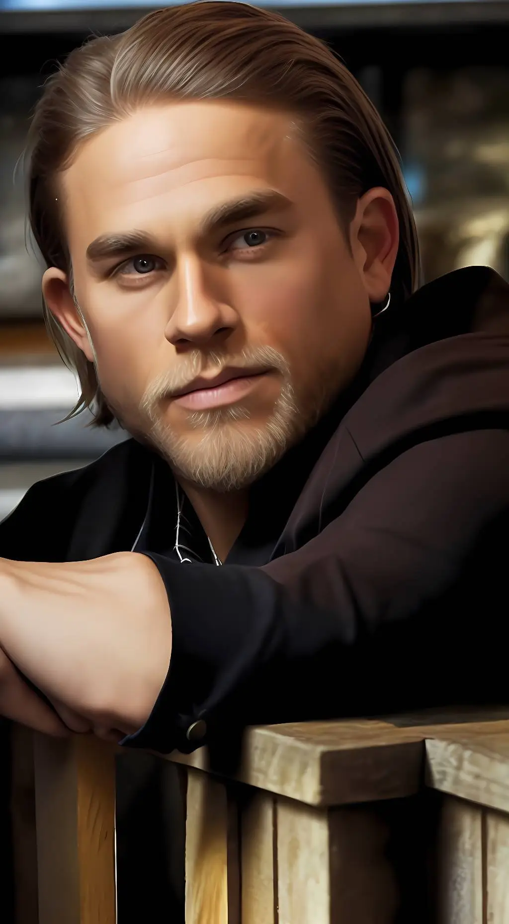 ai character: Charlie Hunnam background