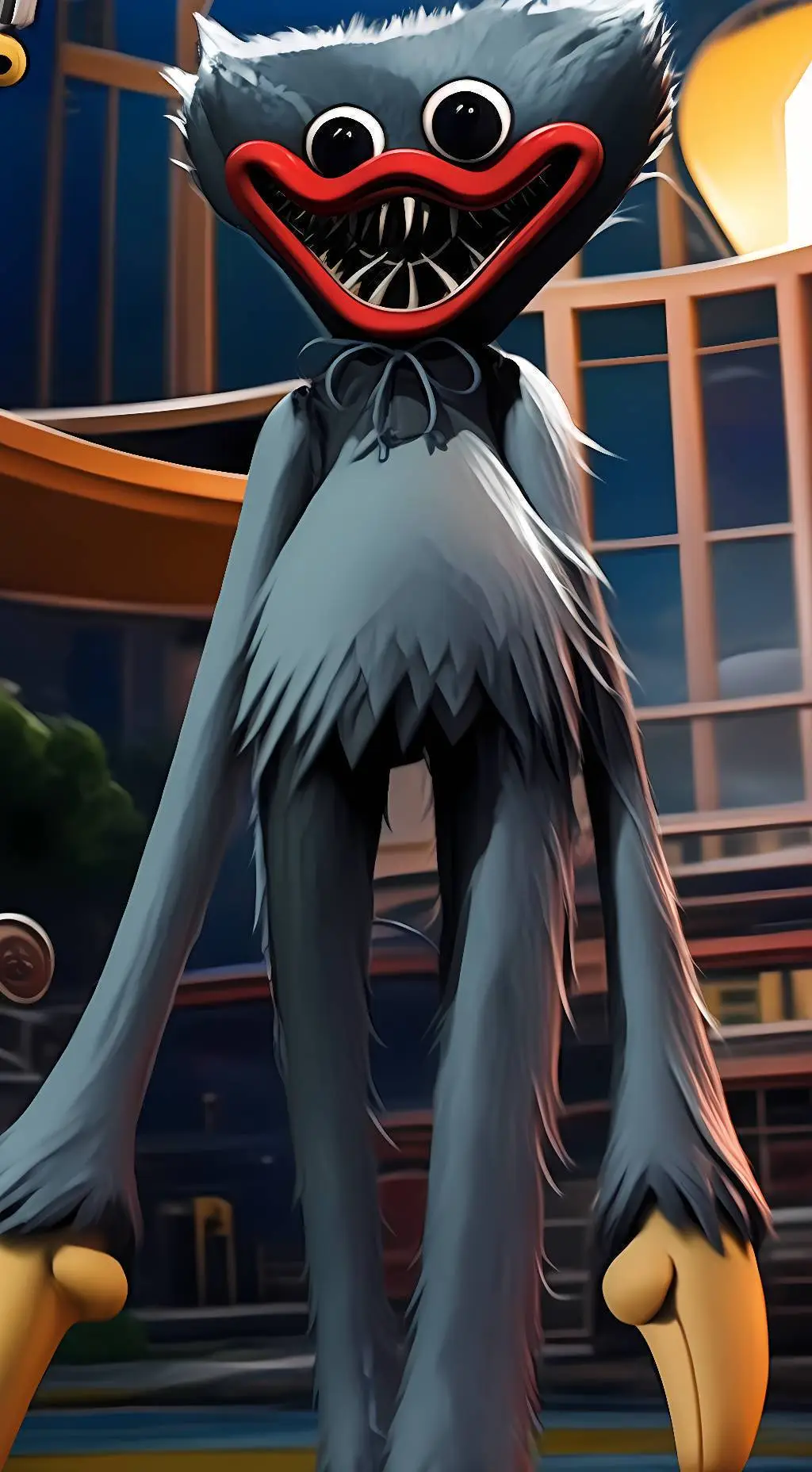 ai character: ★HuggyWuggy★ background