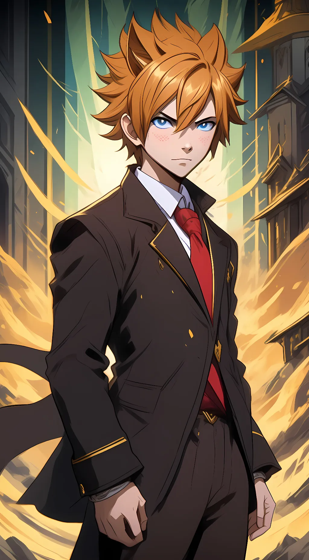 ai character: Loki / Leo ♌️  background