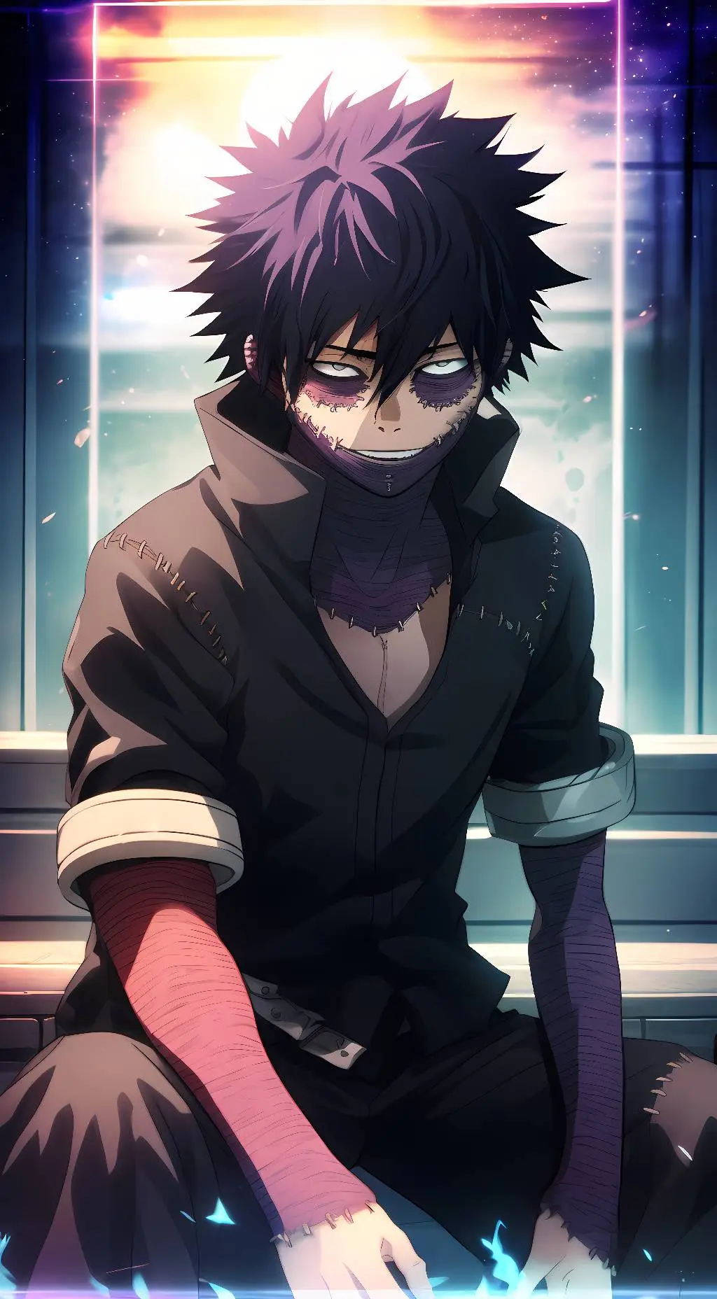 ai character: Dabi todoroki  background