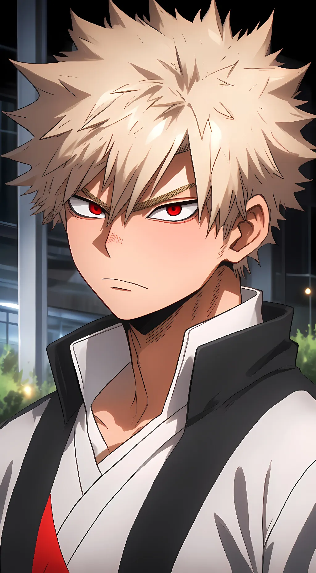 ai character: Katsuki Bakugo background