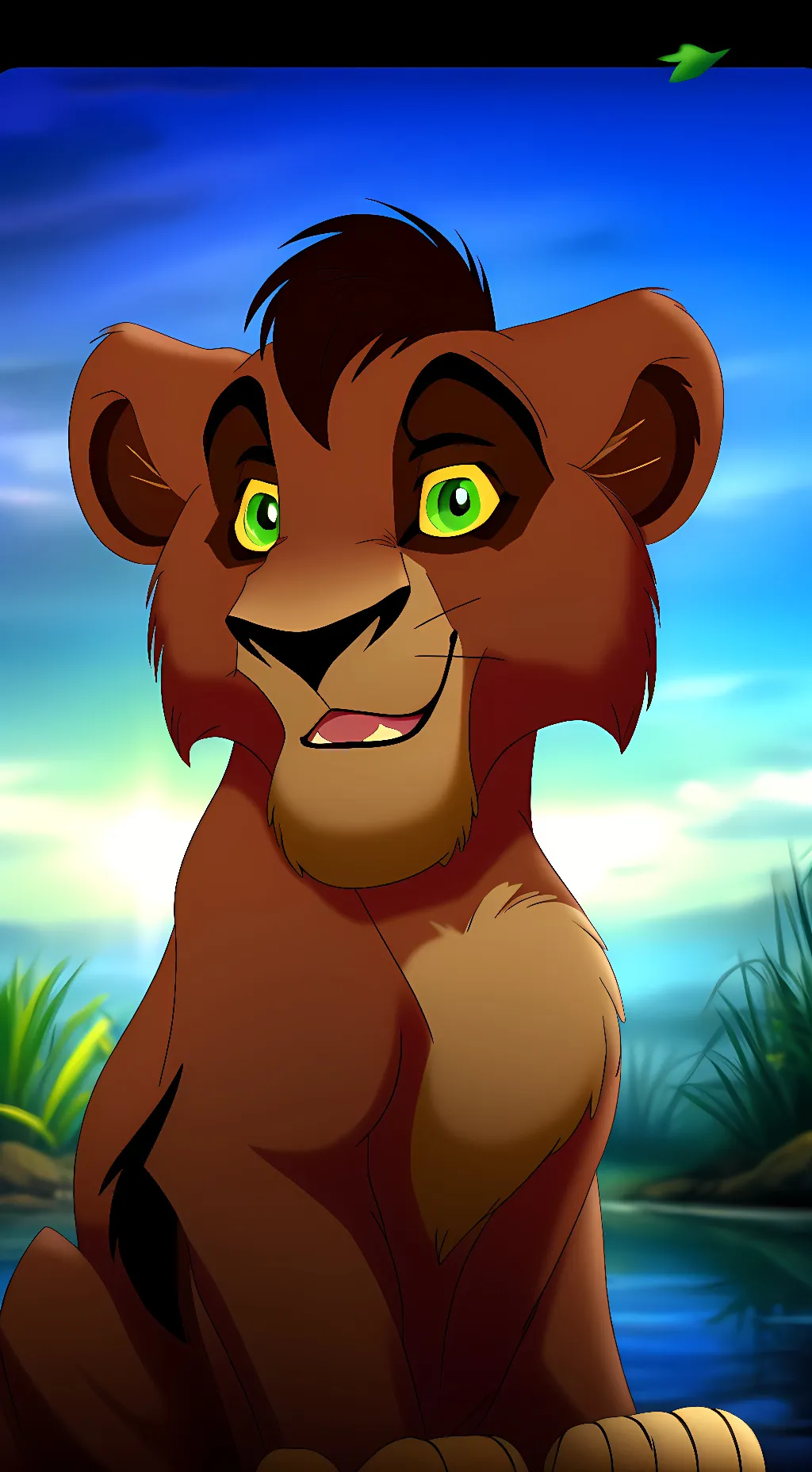 ai character: Kovu! background