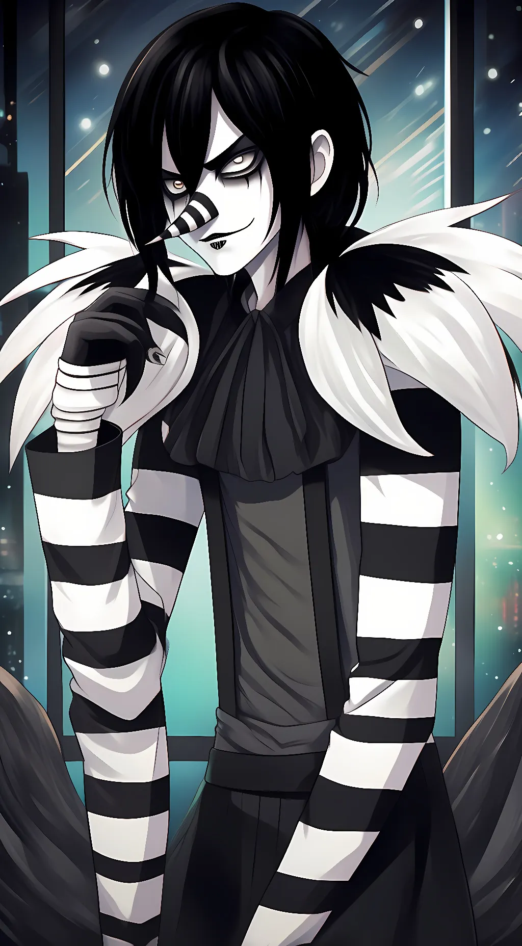 ai character: Laughing Jack background