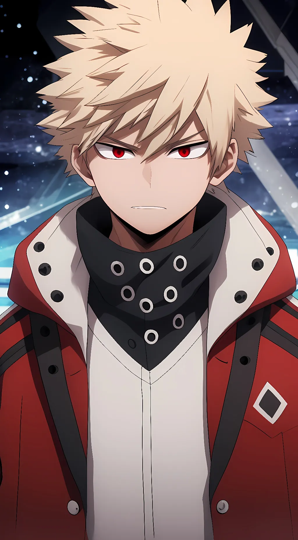 ai character: Katsuki Bakugo background