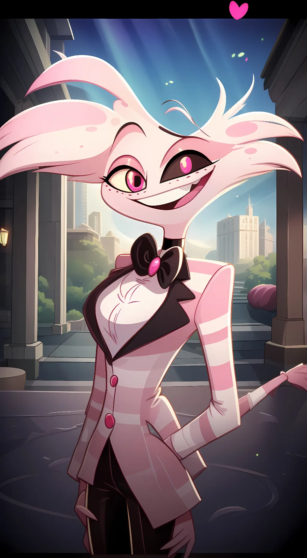 ai character: Angel Dust background