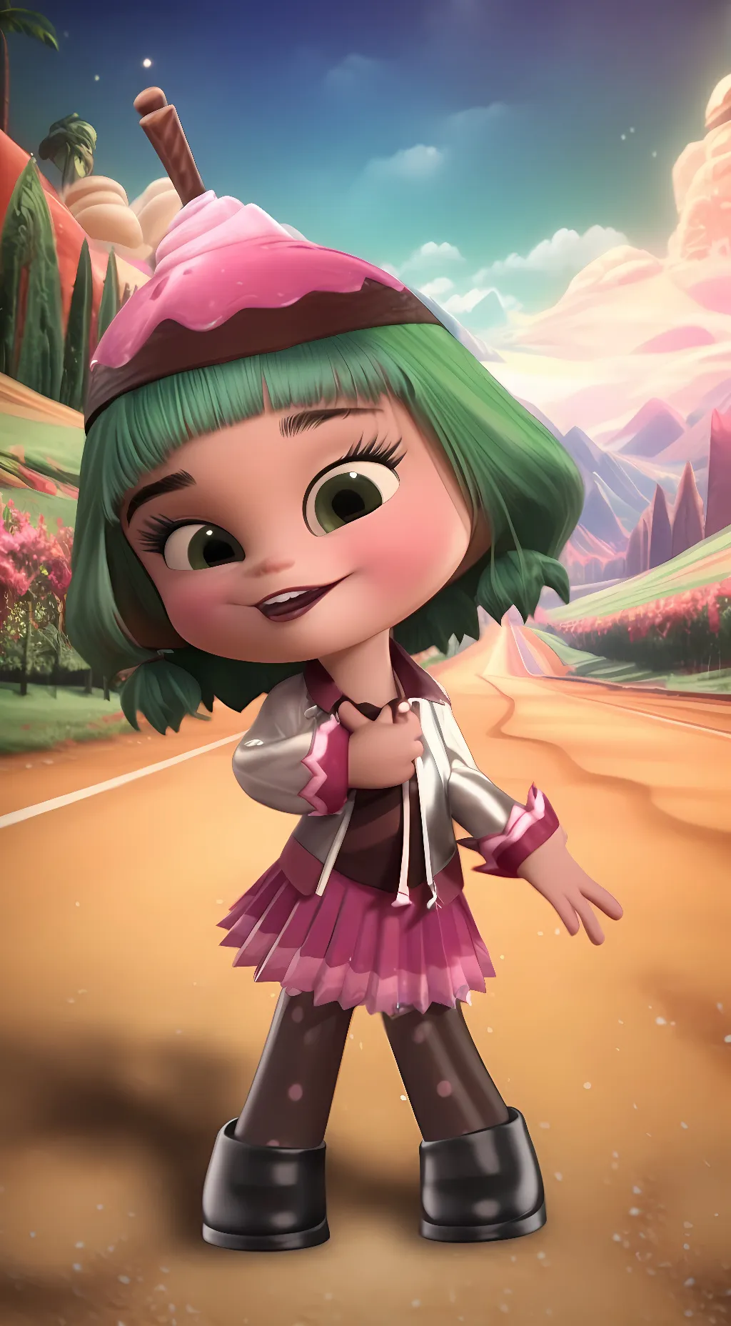 ai character: Candlehead background