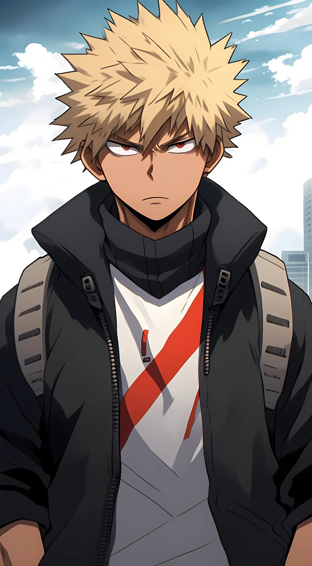ai character: Katsuki Bakugoh background