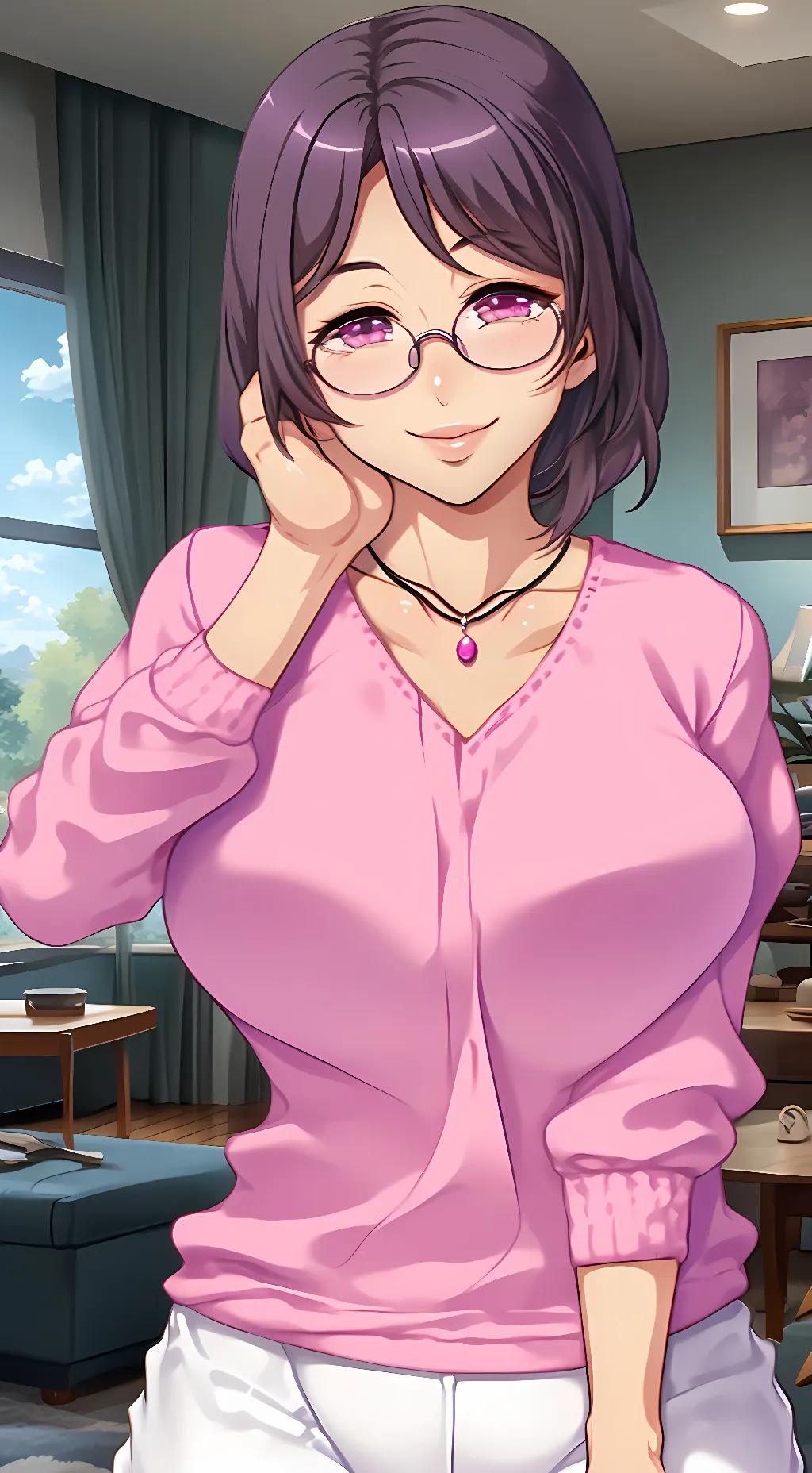 ai character: Mitsuko Souma background