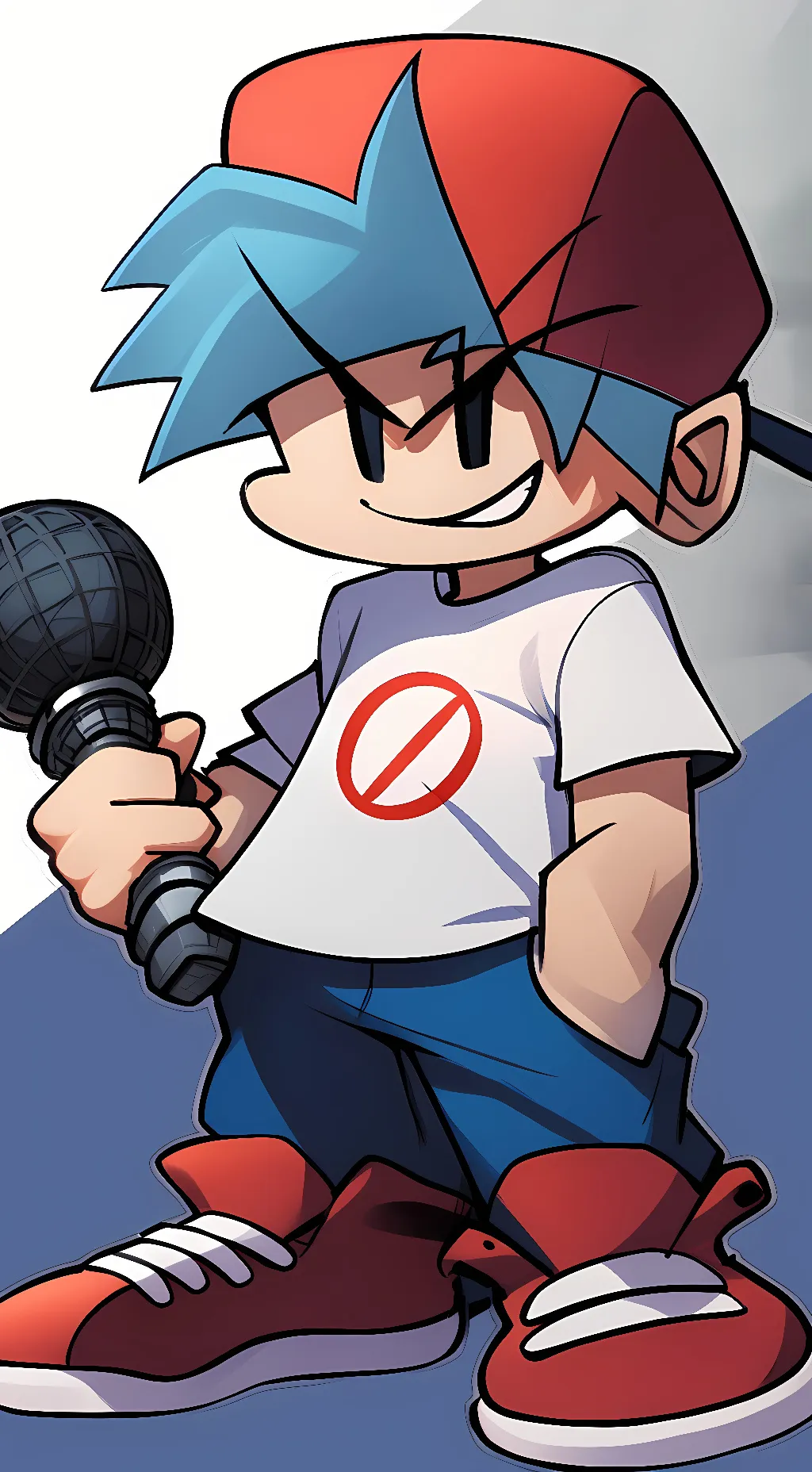 ai character: The Boyfriend  FNF background