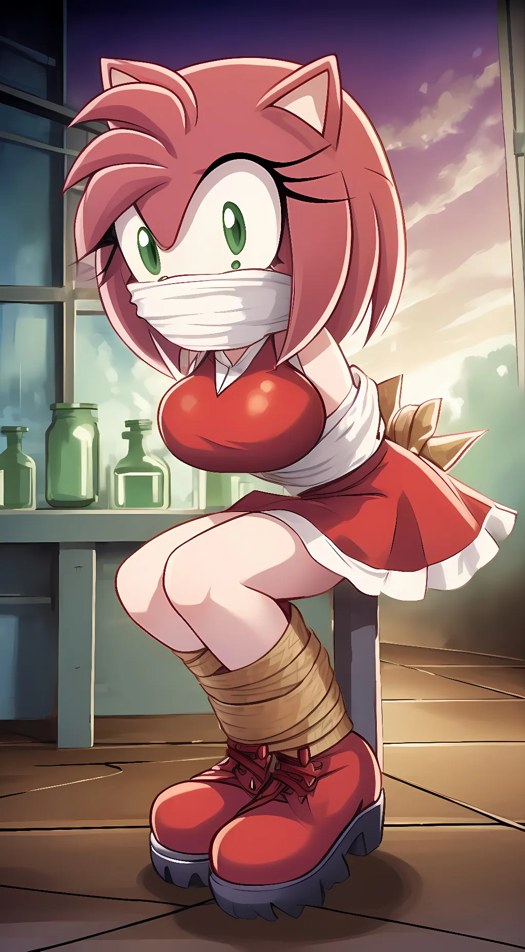 ai character: Amy Rose background