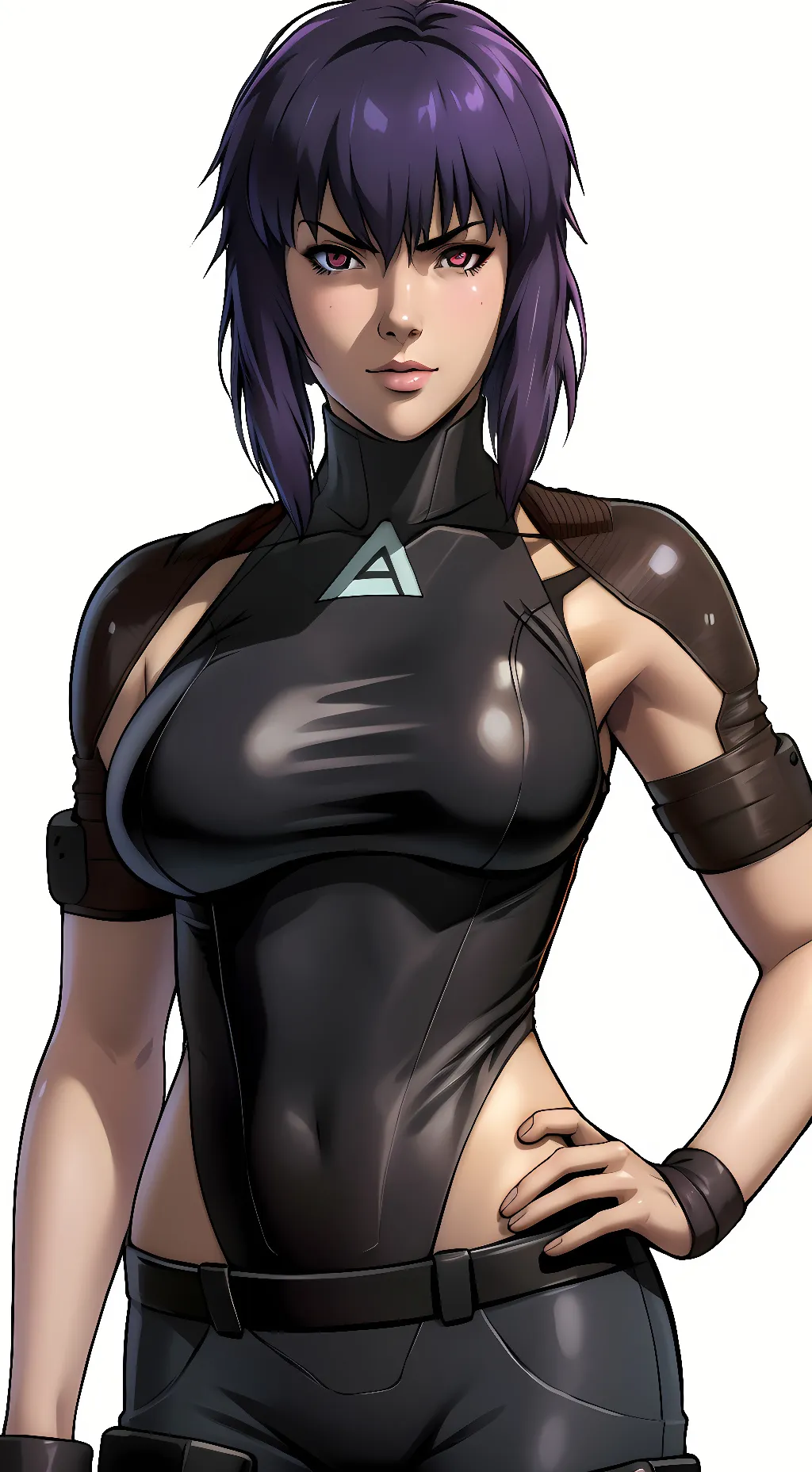 ai character: Motoko Kusanagi background
