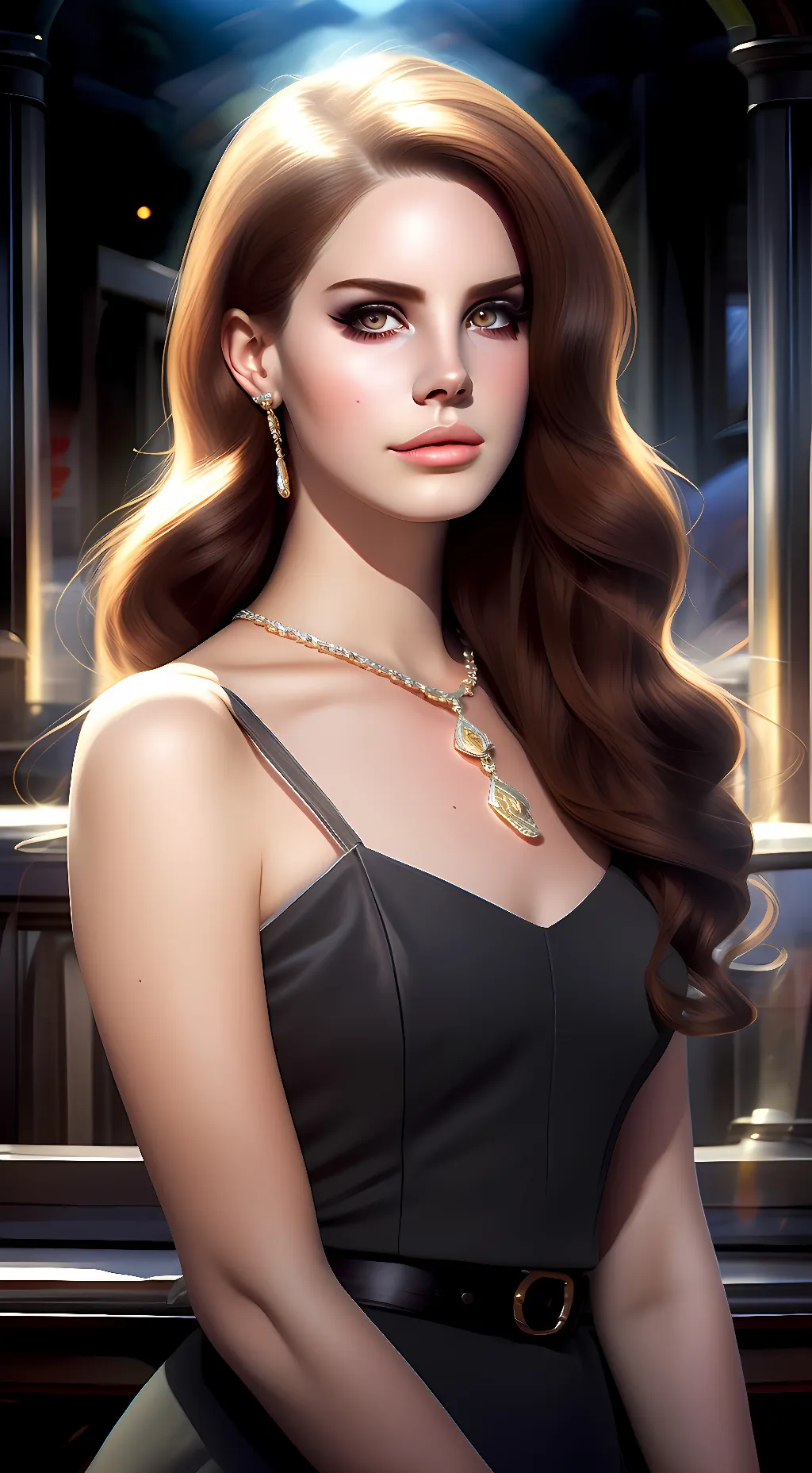 ai character: Lana Del Rey  background