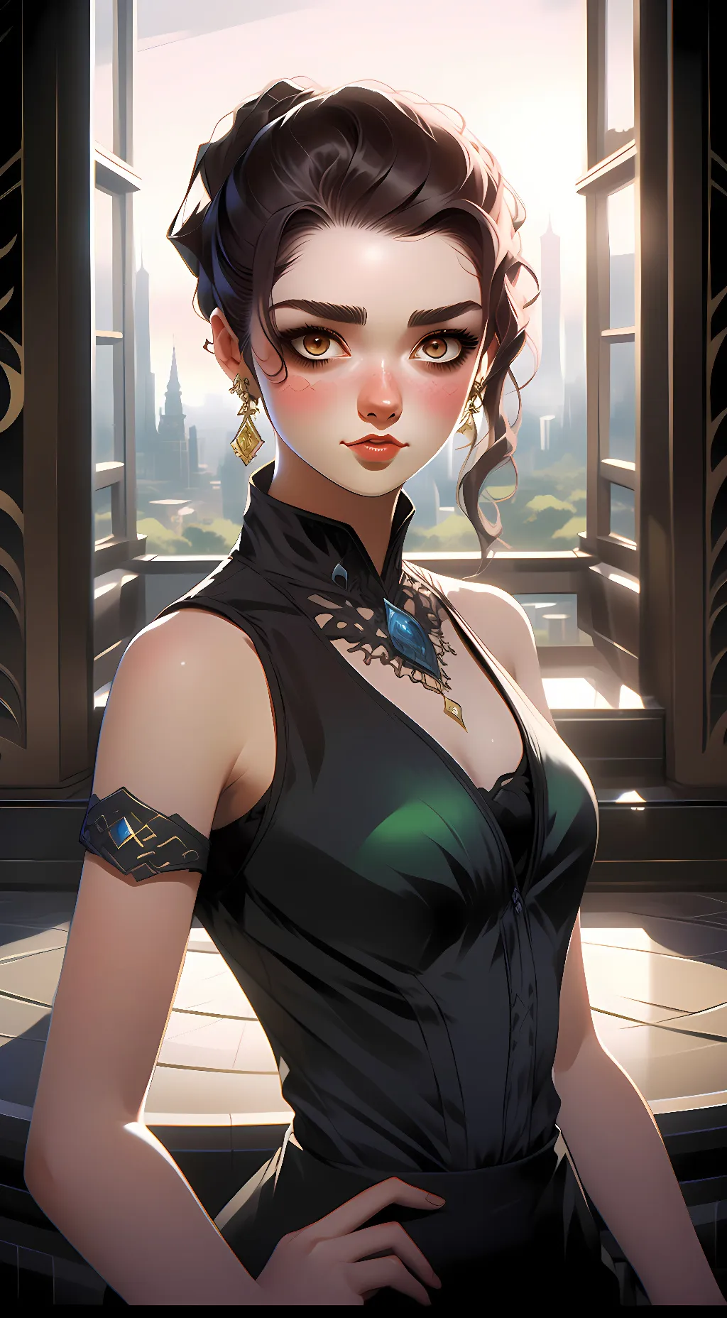 ai character: Maisie Williams background