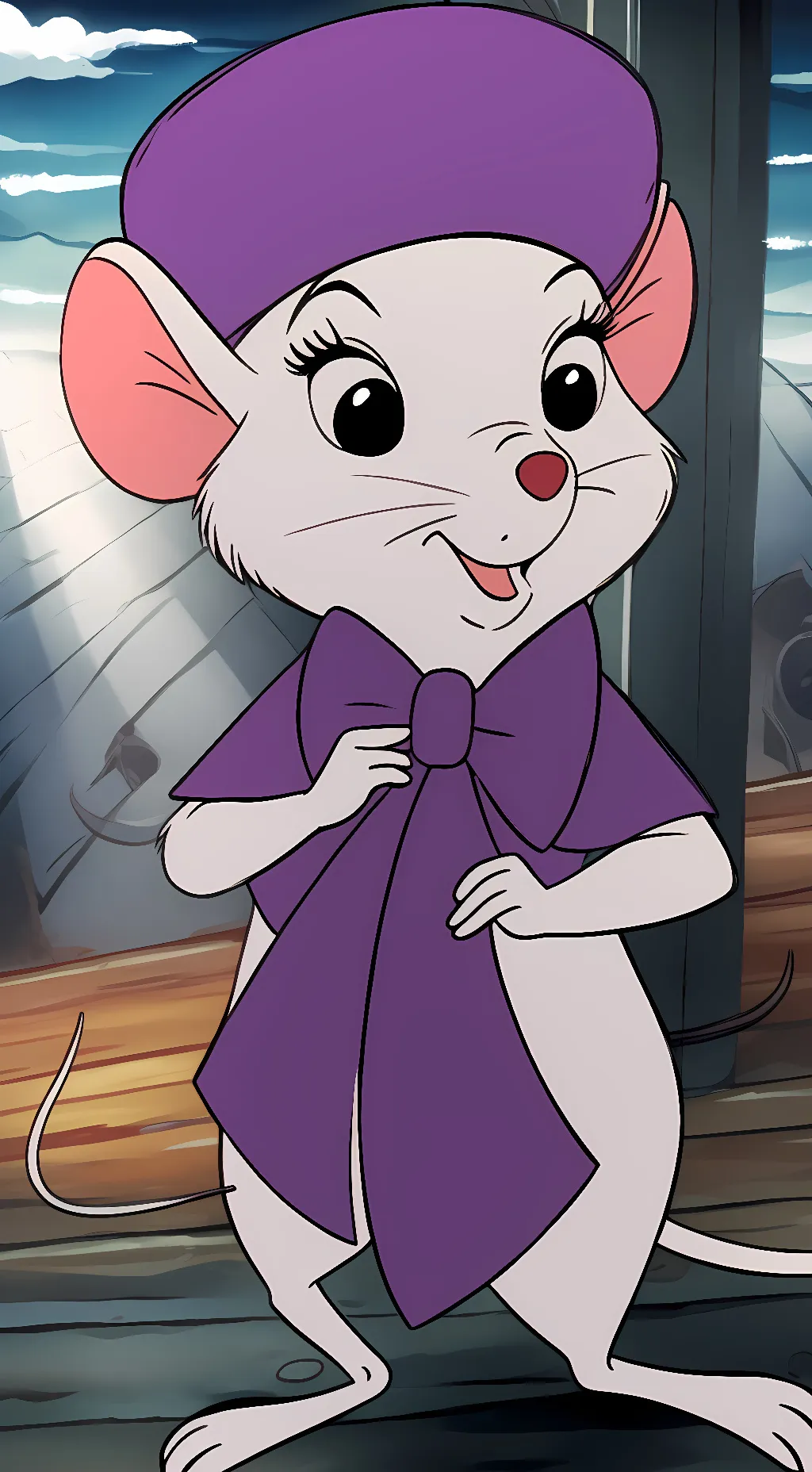 ai character: miss bianca  background