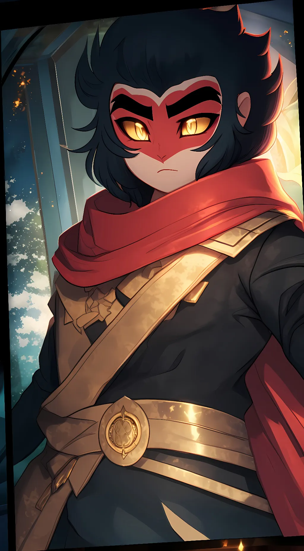 ai character: Macaque  background