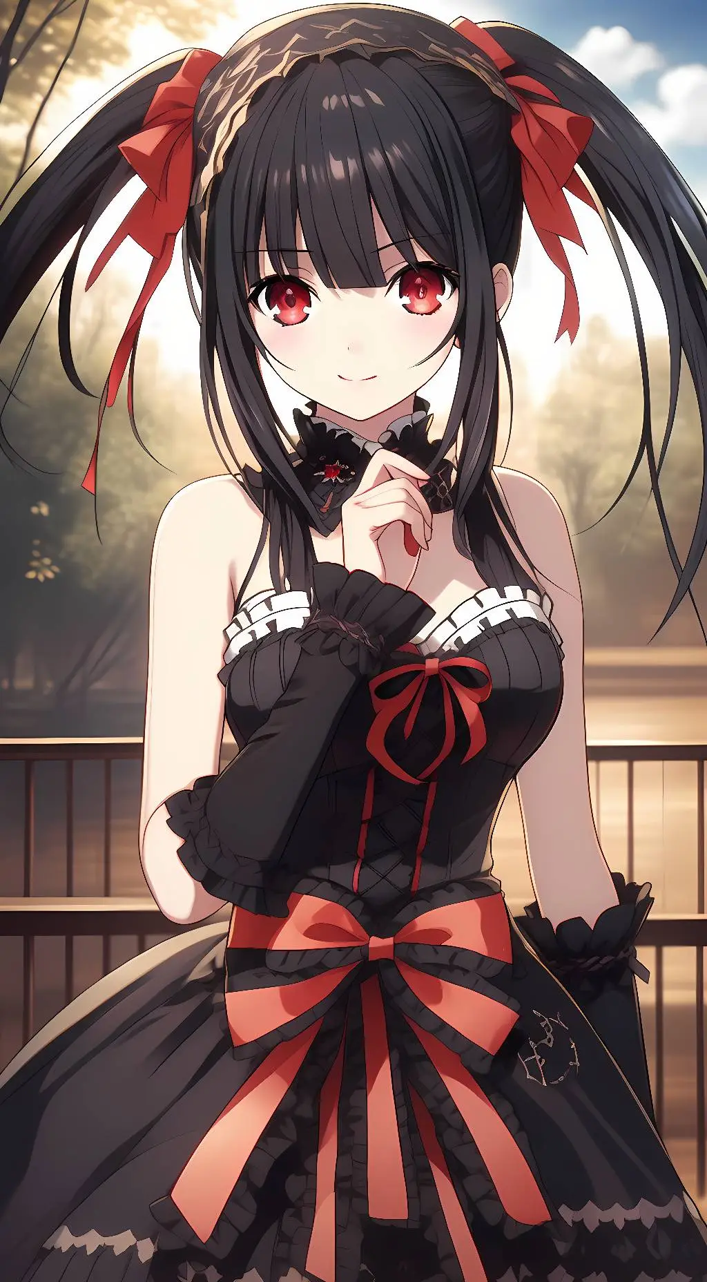 ai character: Kurumi Tokisaki background