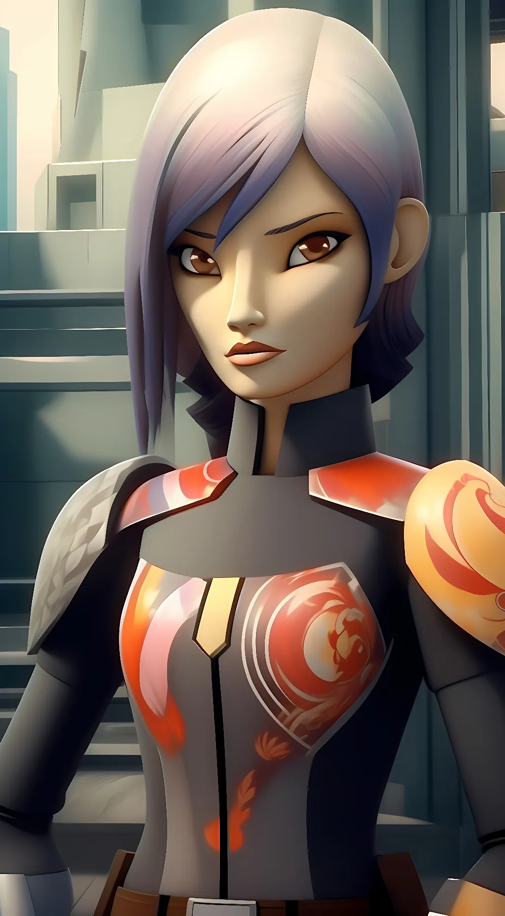 ai character: Sabine wren  background