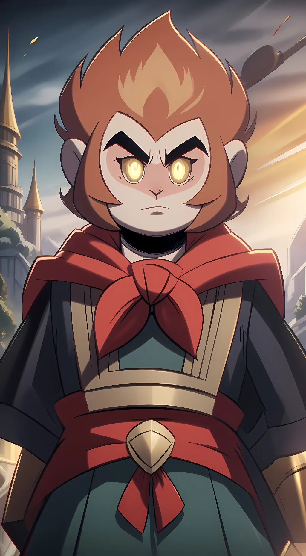 ai character: Sun Wukong  background