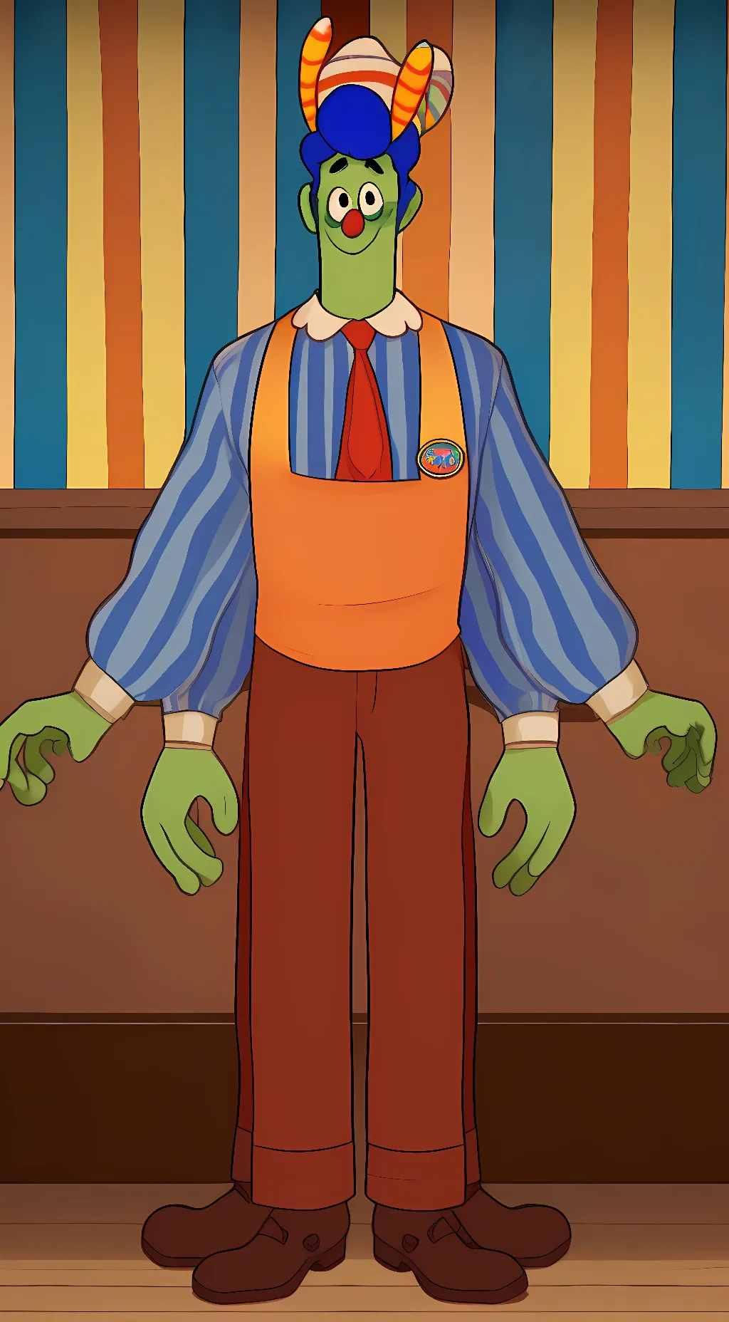 ai character: Howdy pillar background