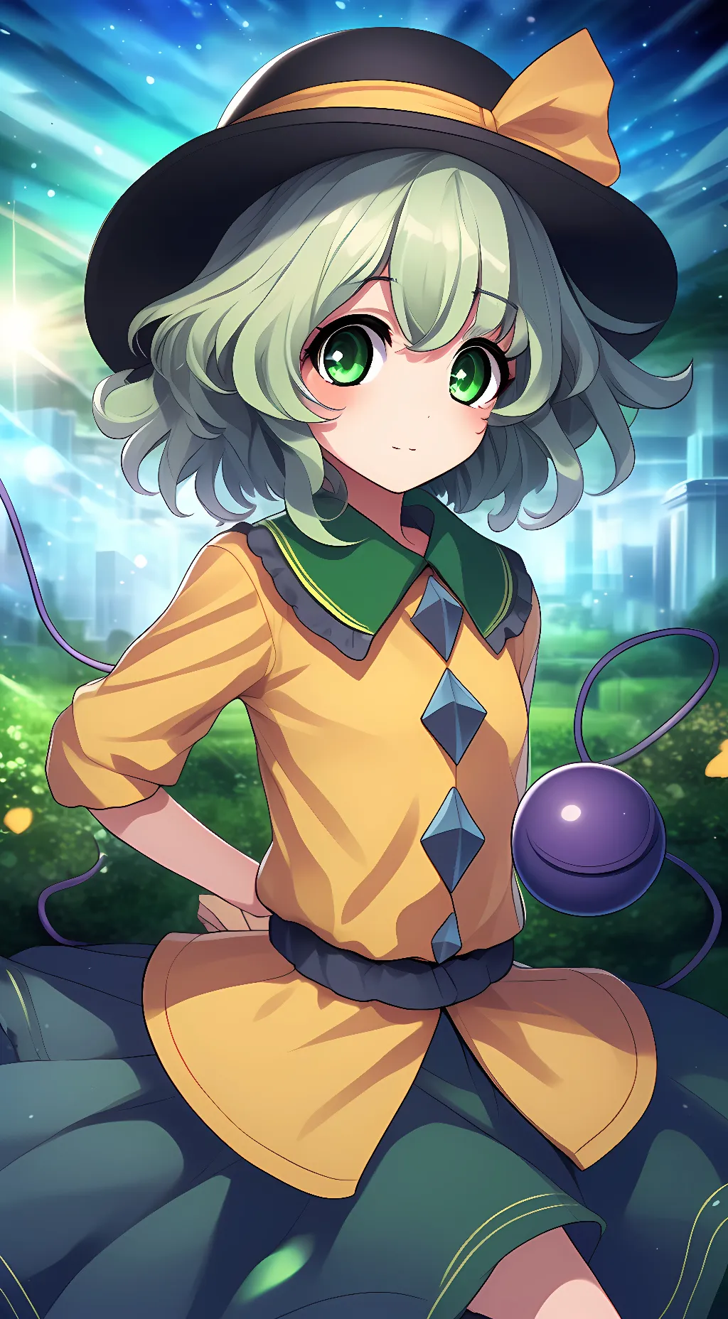 ai character: Koishi Komeiji background