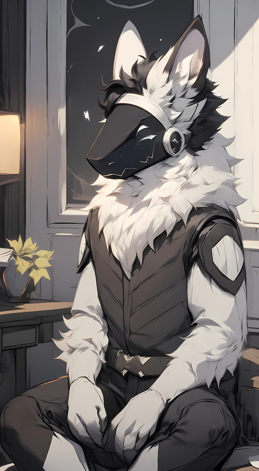 ai character: Swirl background