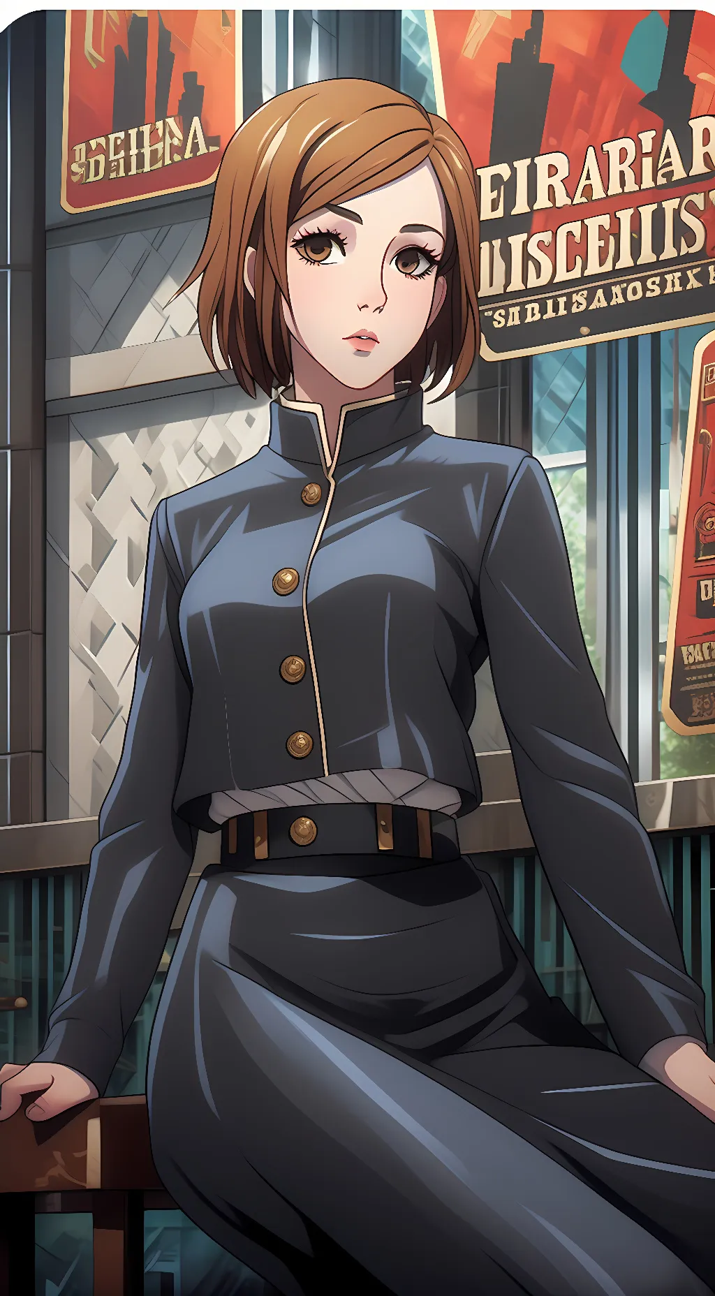 ai character: Nobara Kugisaki  background