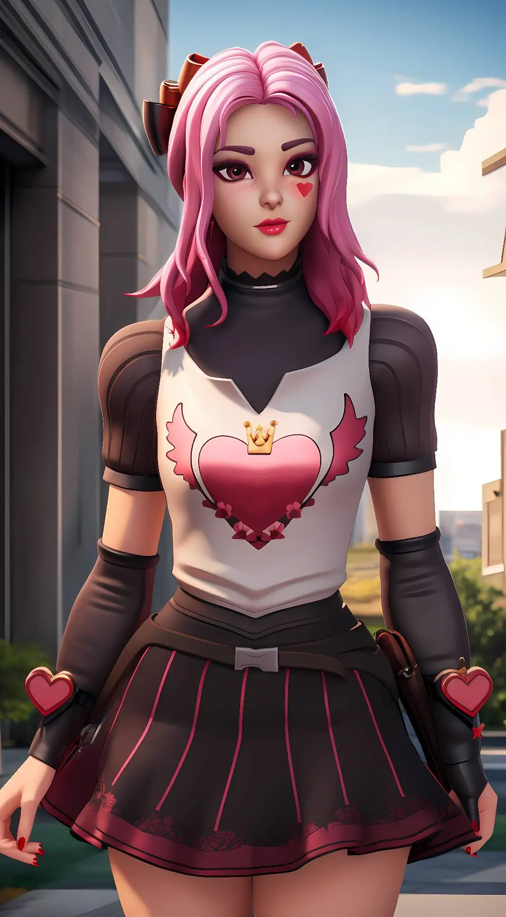 ai character: Lovely(Fortnite) background