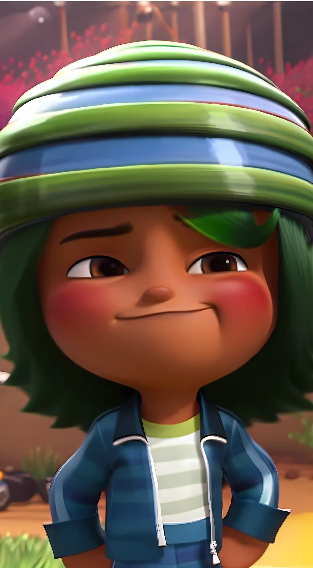 ai character: Swizzle malarkey background