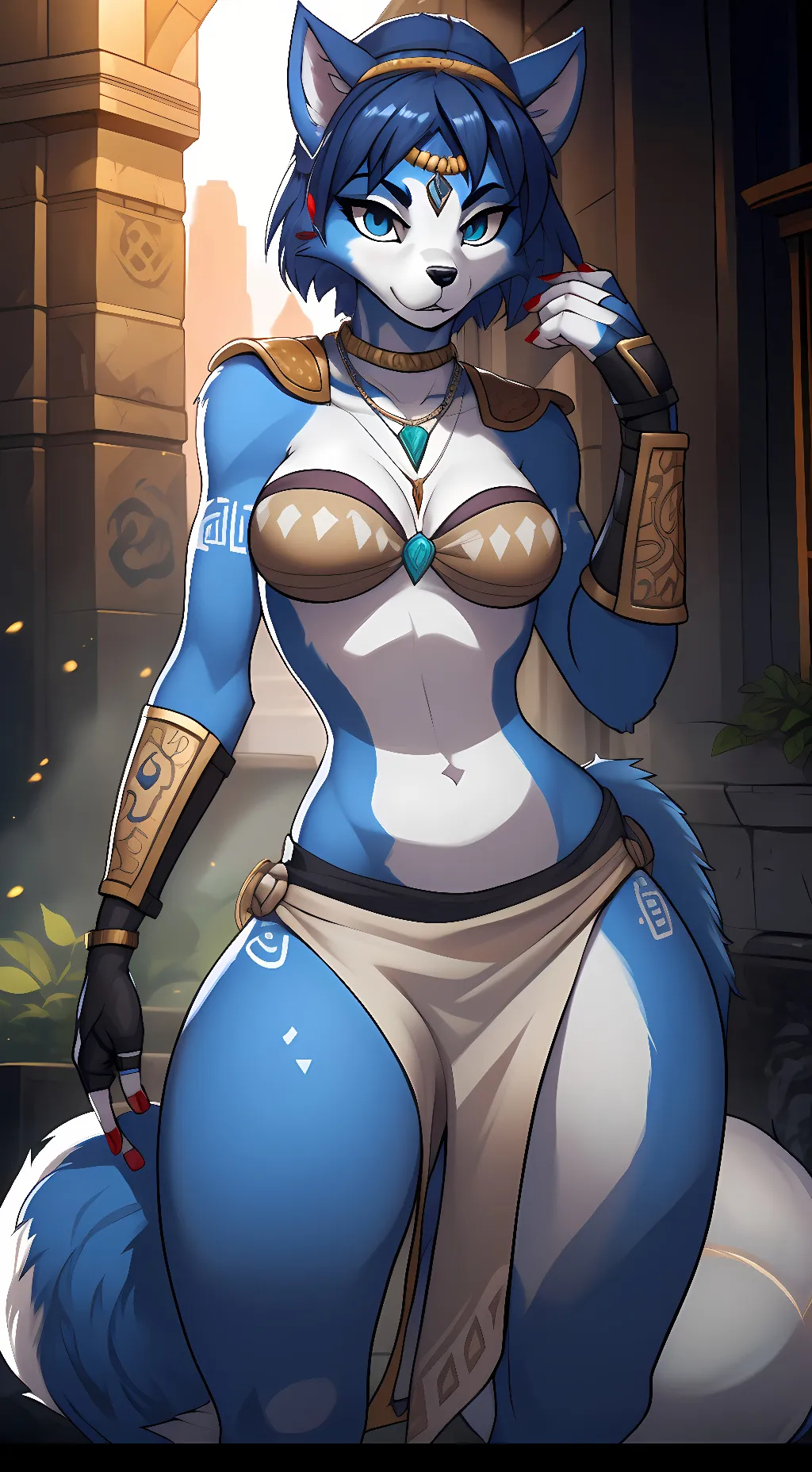 ai character: Krystal background
