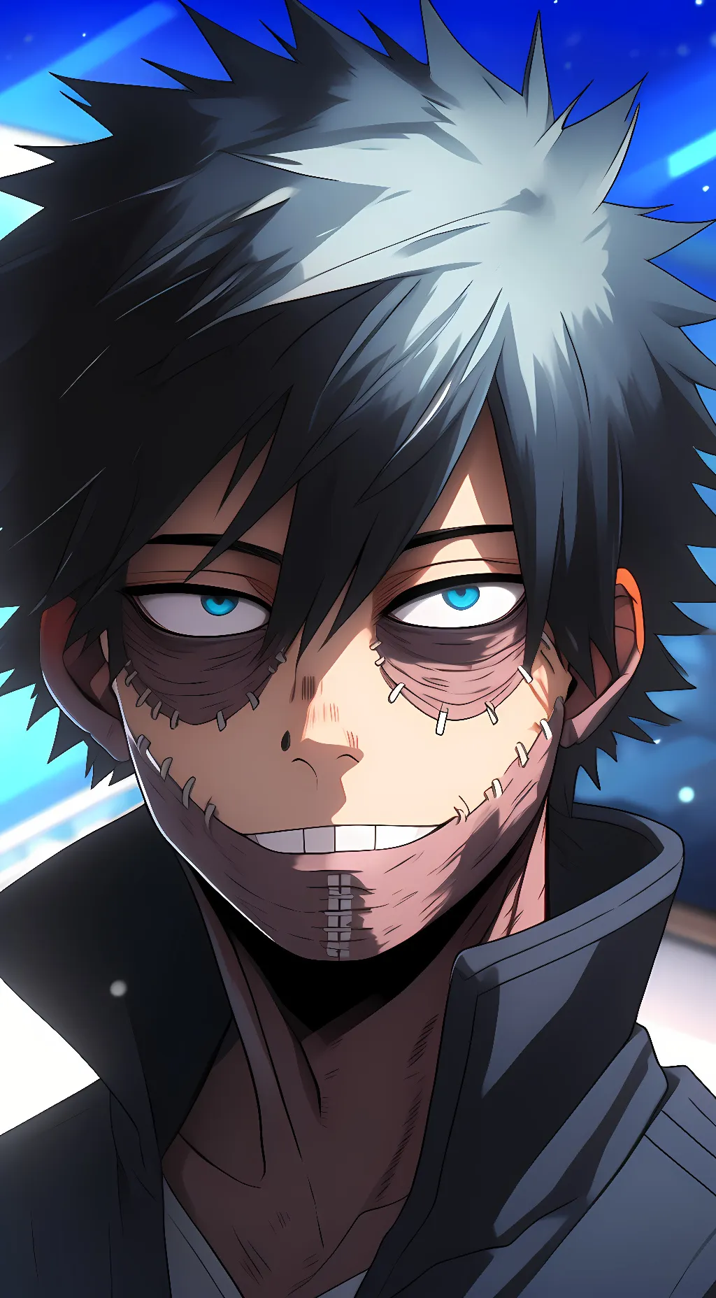 ai character: ◯Dabi⬤ background