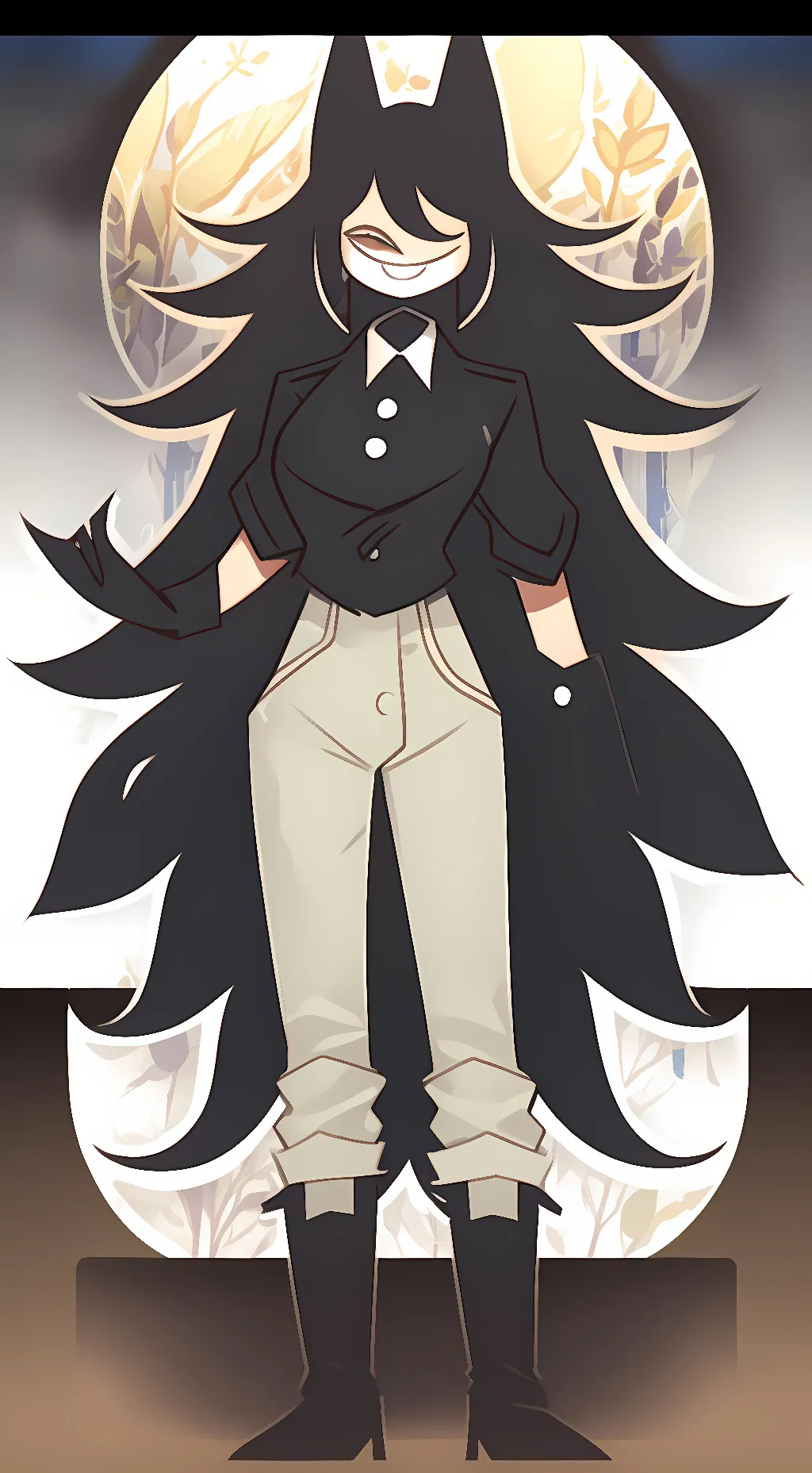 ai character: miss circle  background