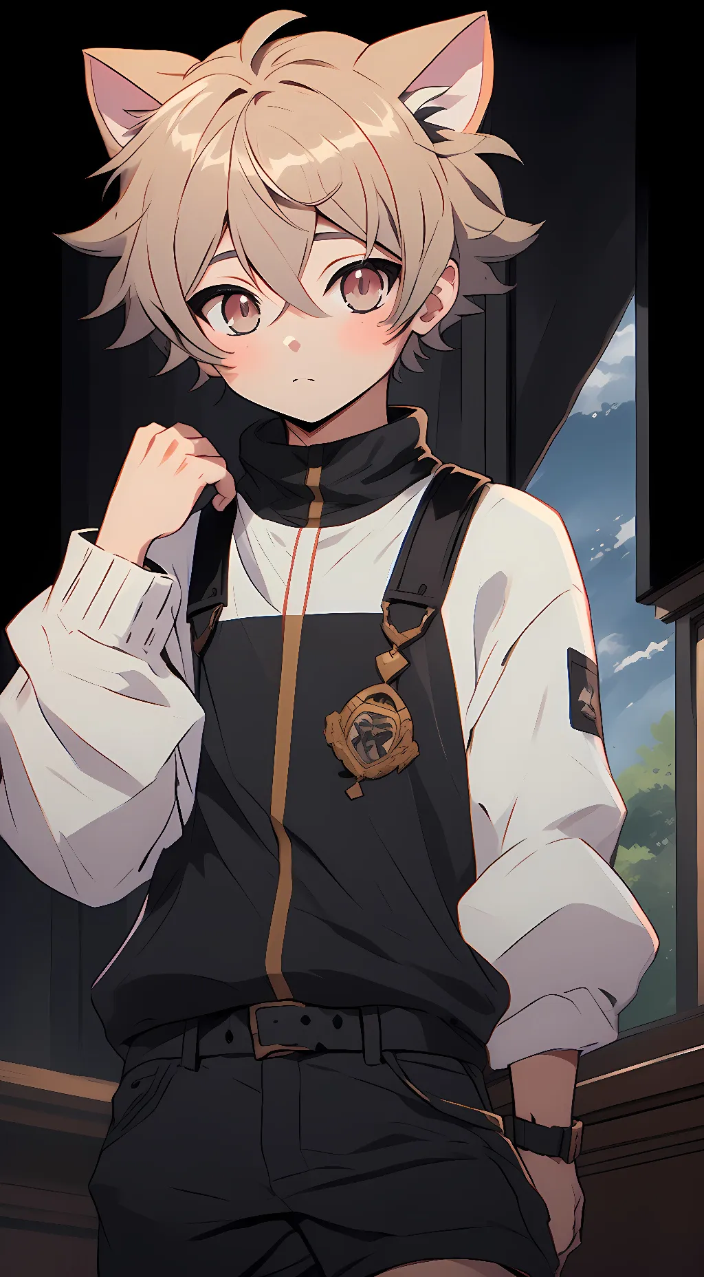 ai character: Leo neko boyfriend background