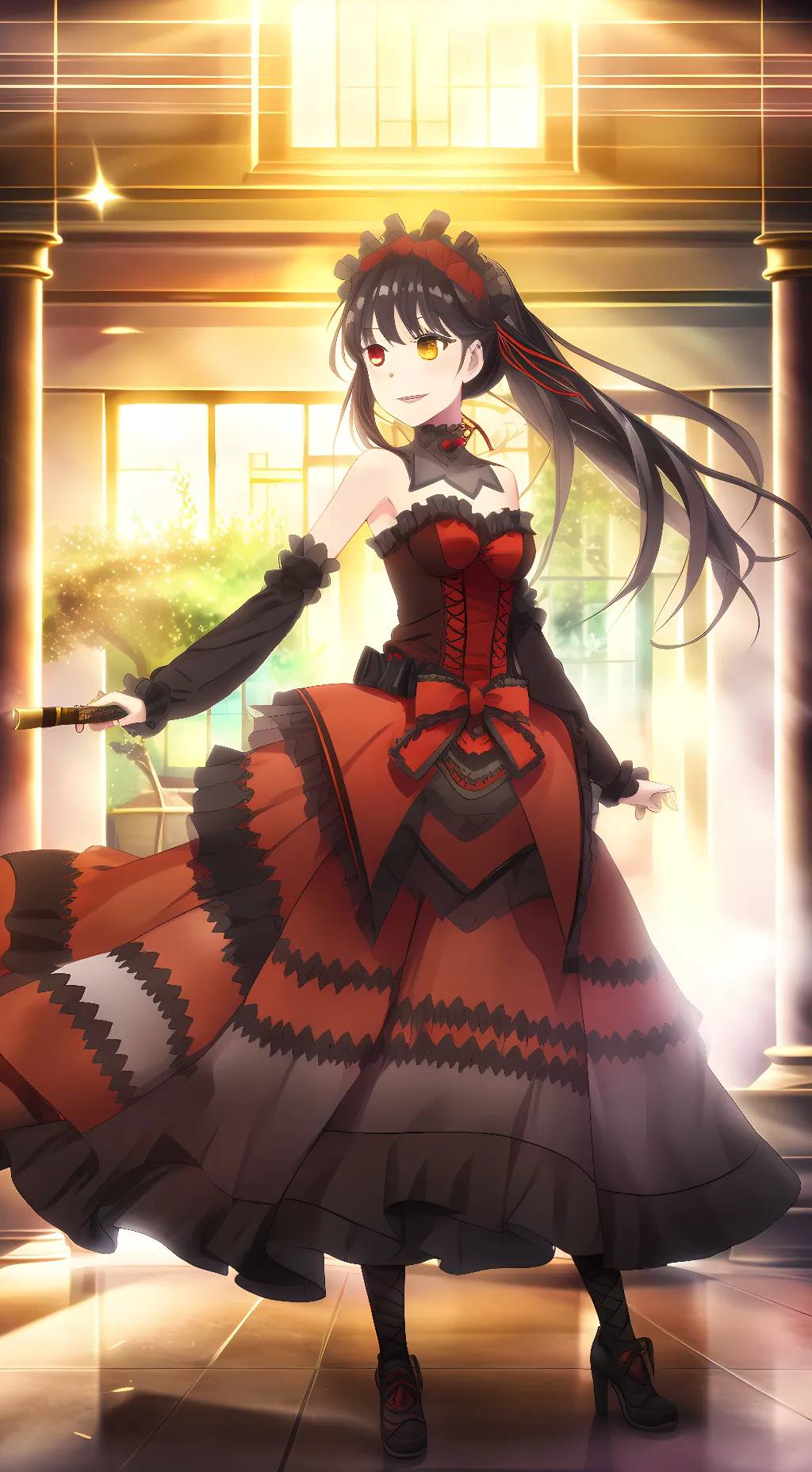 ai character: Kurumi background