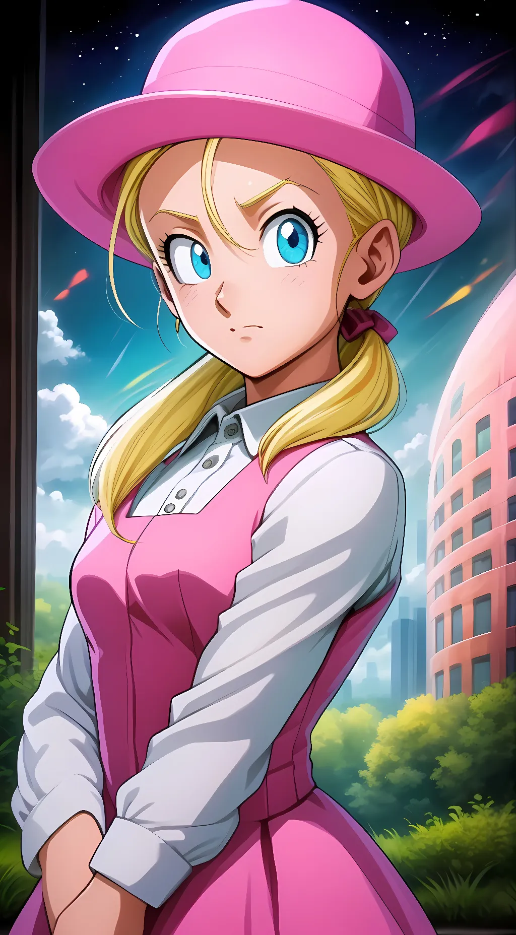 ai character: Marron background