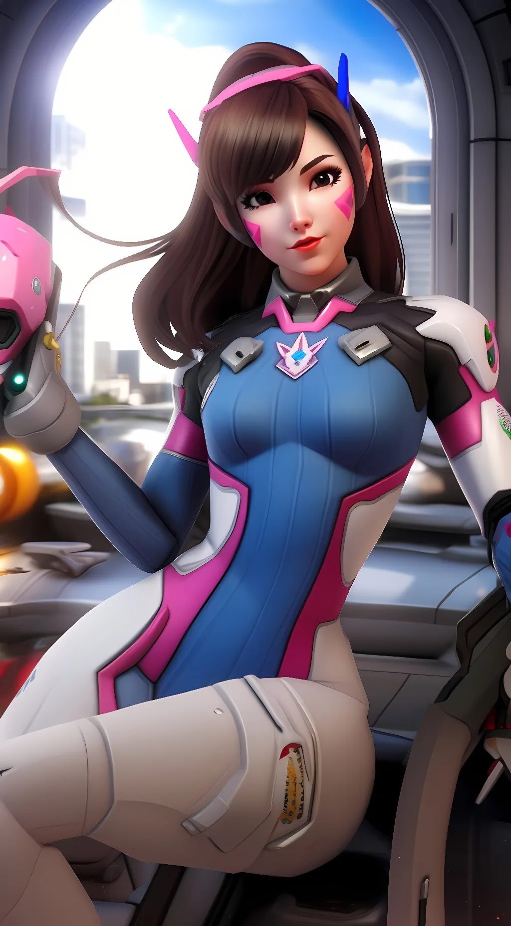 ai character: Dva  background