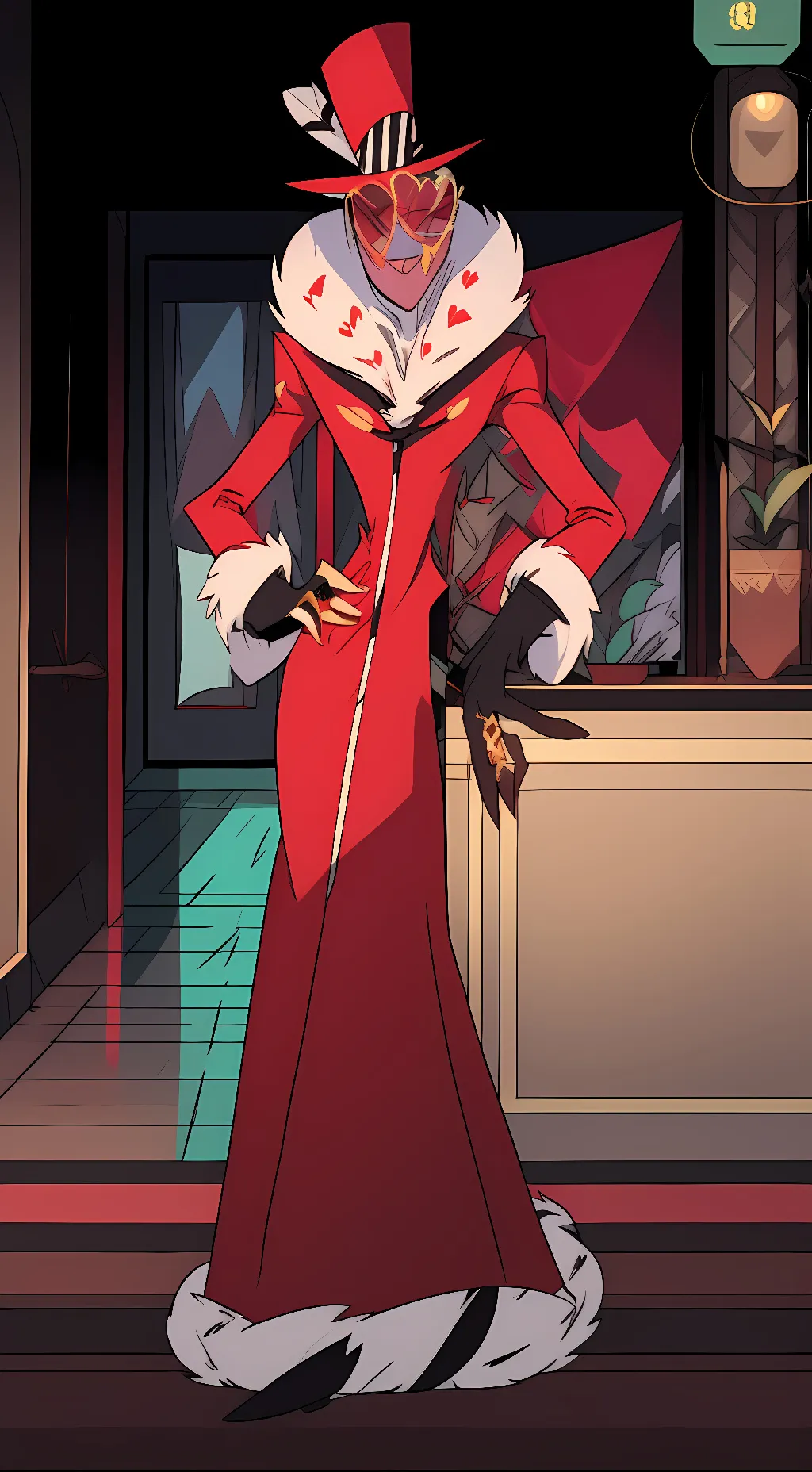ai character: Valentino  background