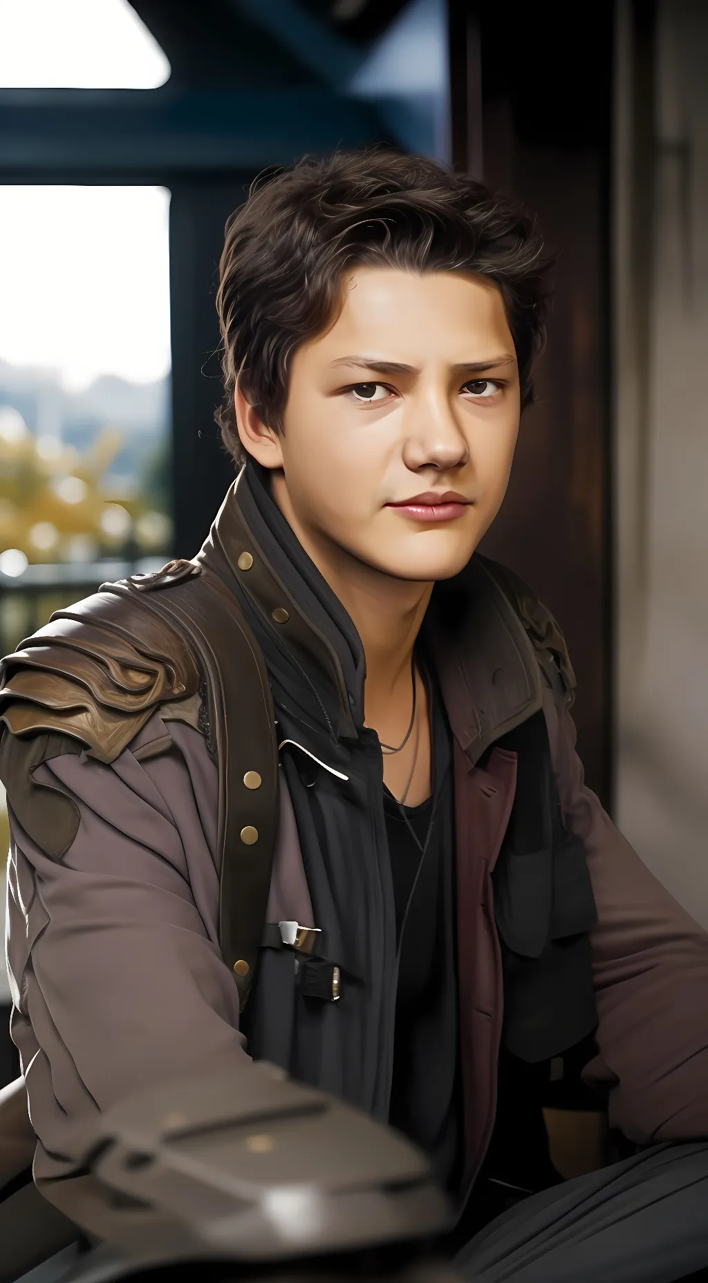 ai character: Leon Massanek  background