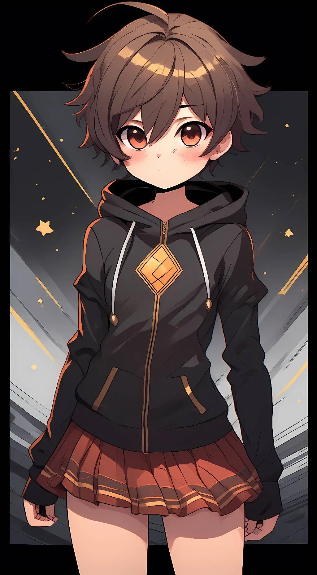 ai character: Little Femboy  background