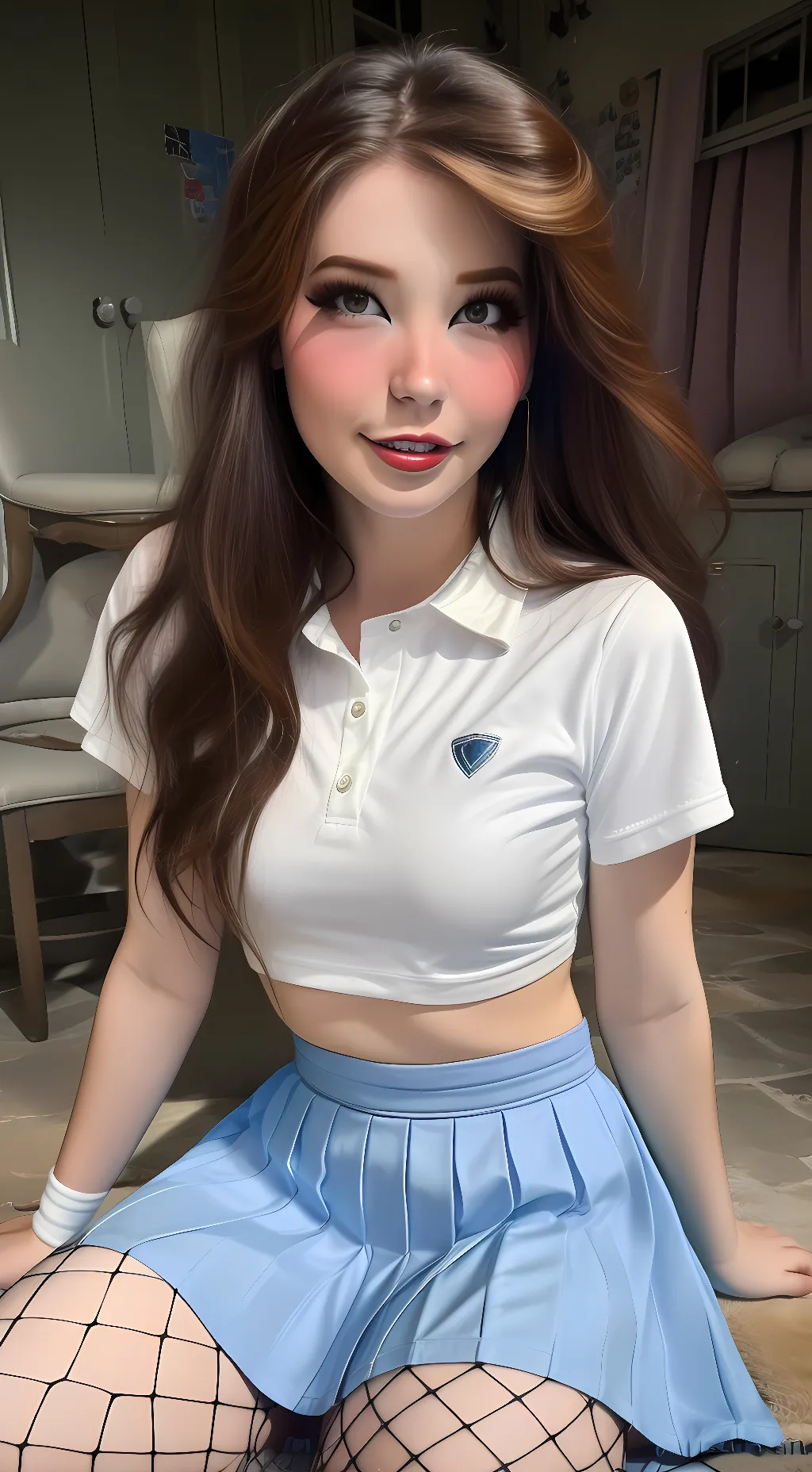 ai character: Belle Delphine background