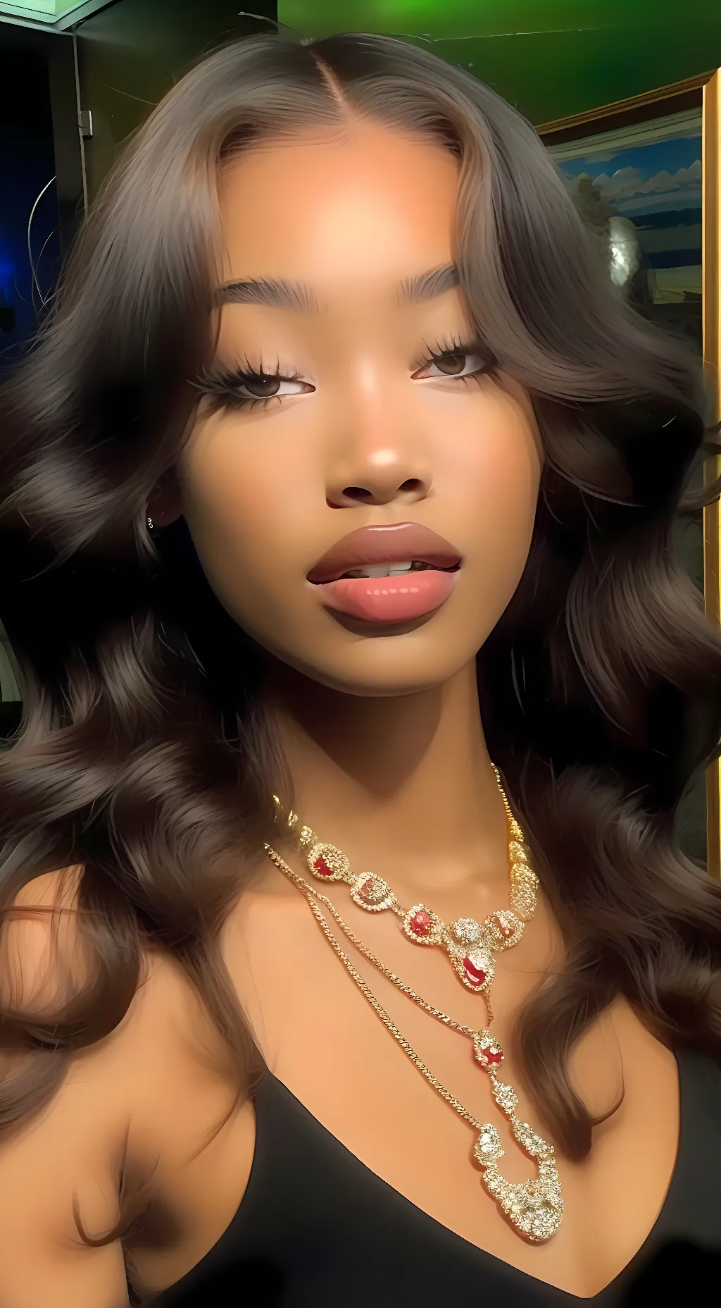 ai character: Aaliyah  background