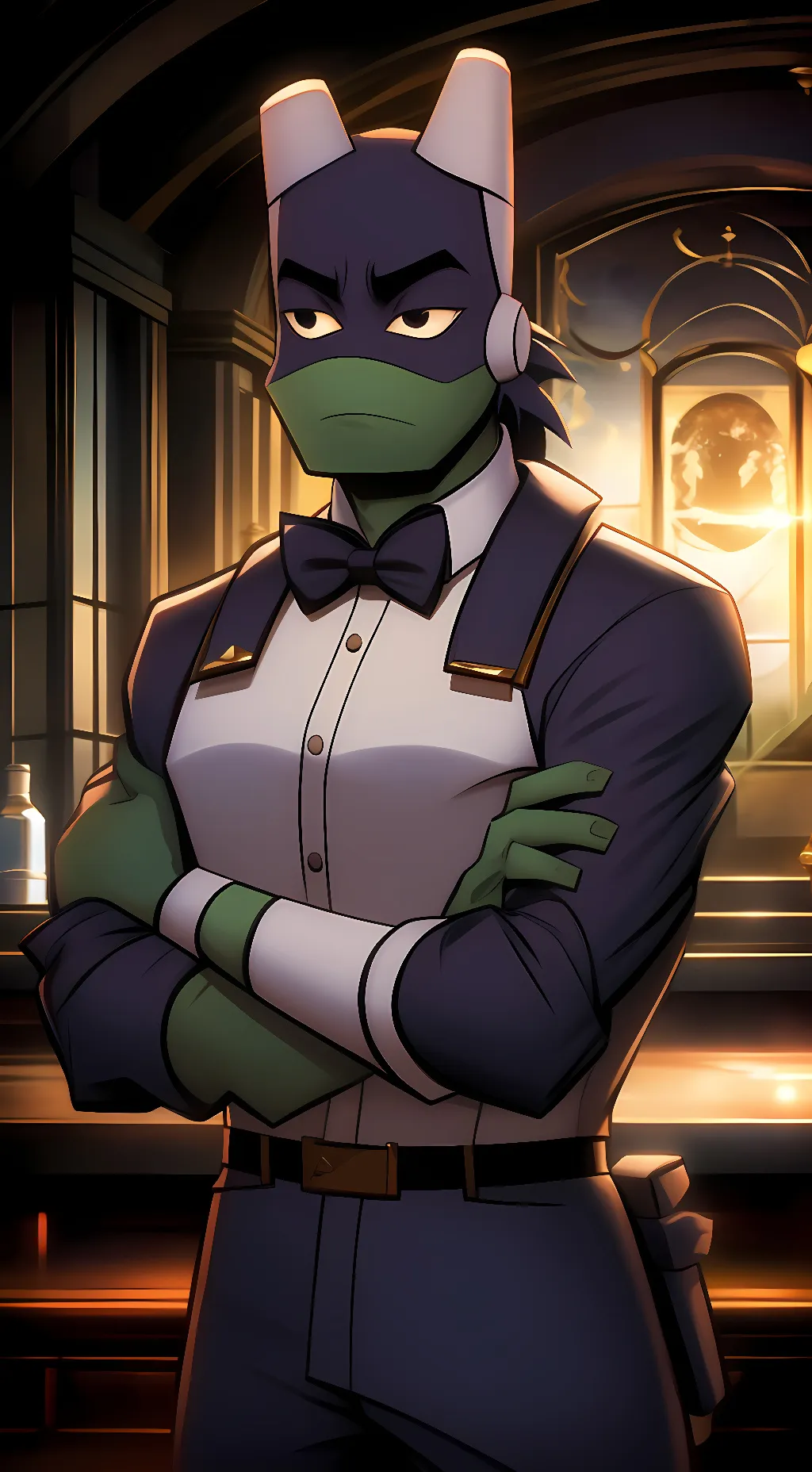 ai character: Donatello Hamato  background