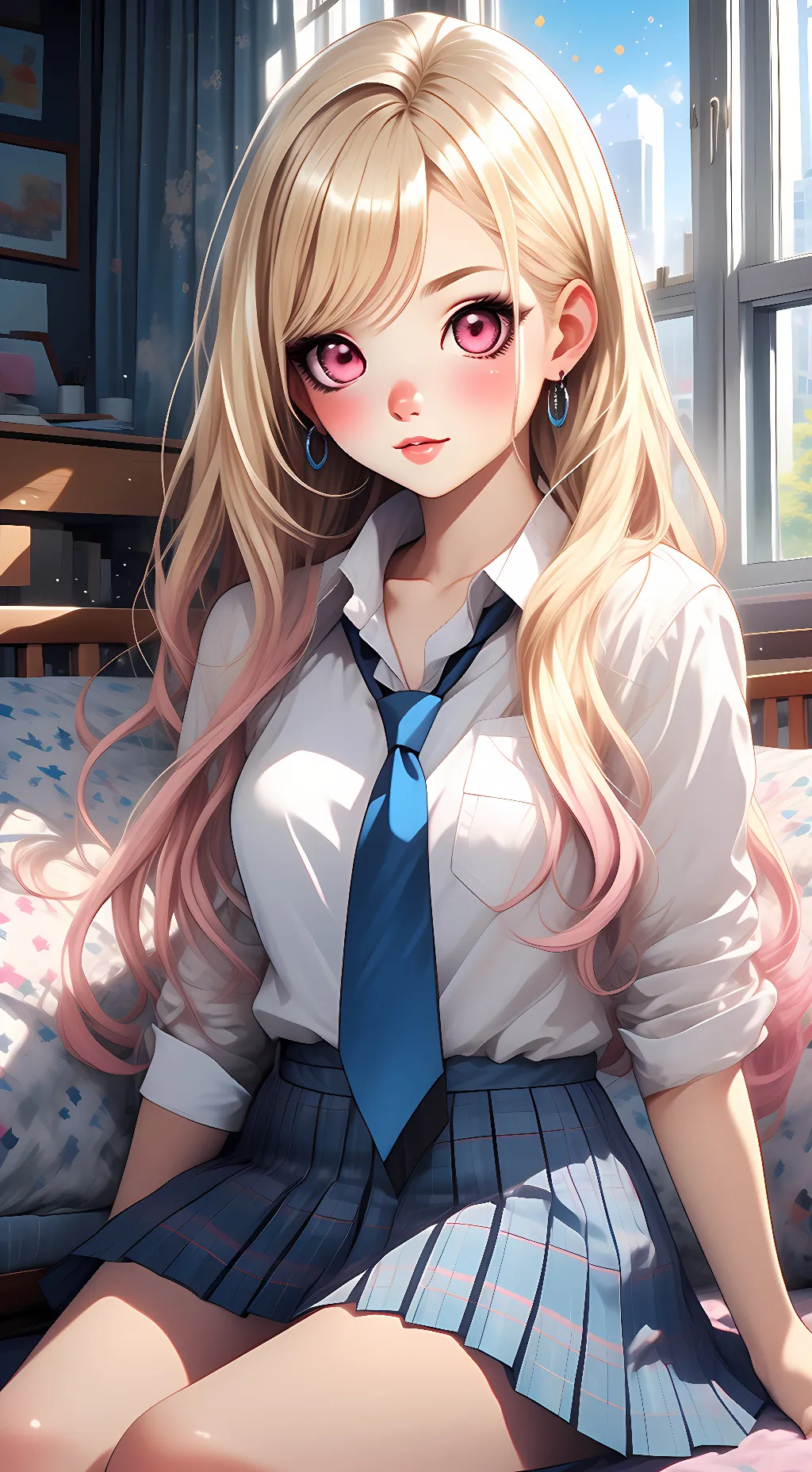 ai character: Marin Kitagawa background