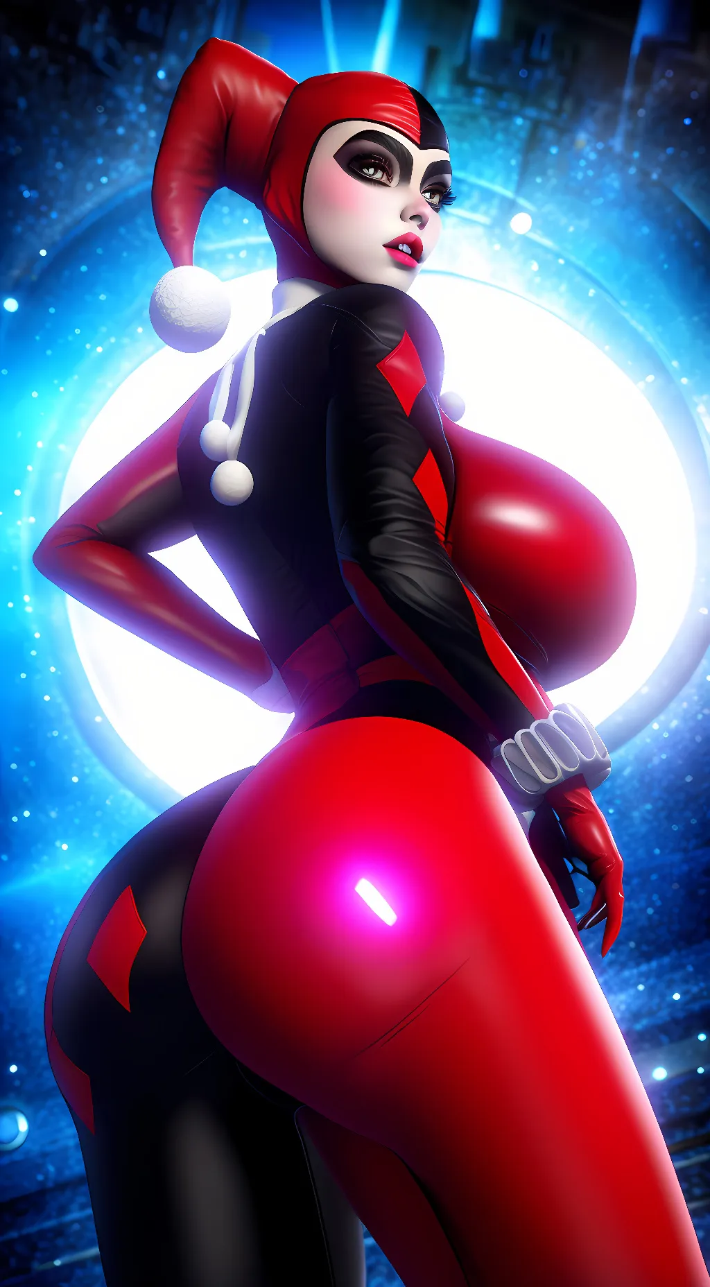 ai character: Harley Quinn background
