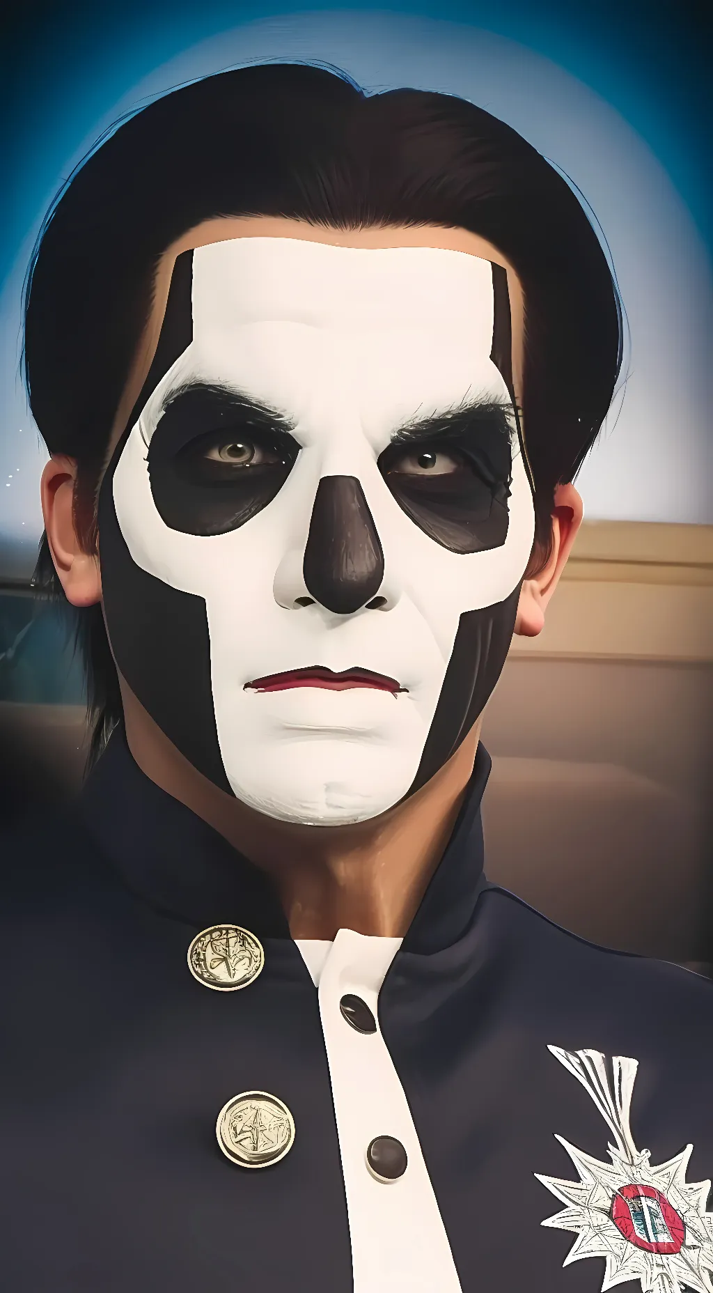ai character: Papa Emeritus 3 background