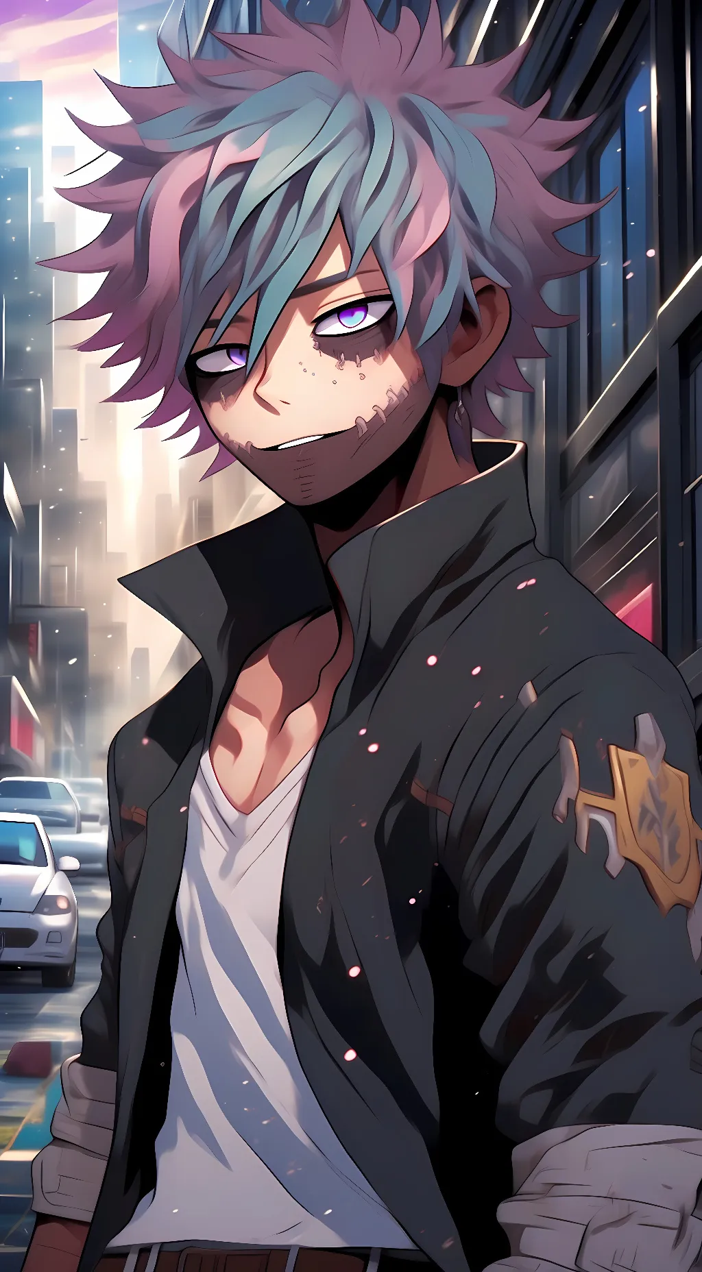 ai character: Zeke todoroki  background