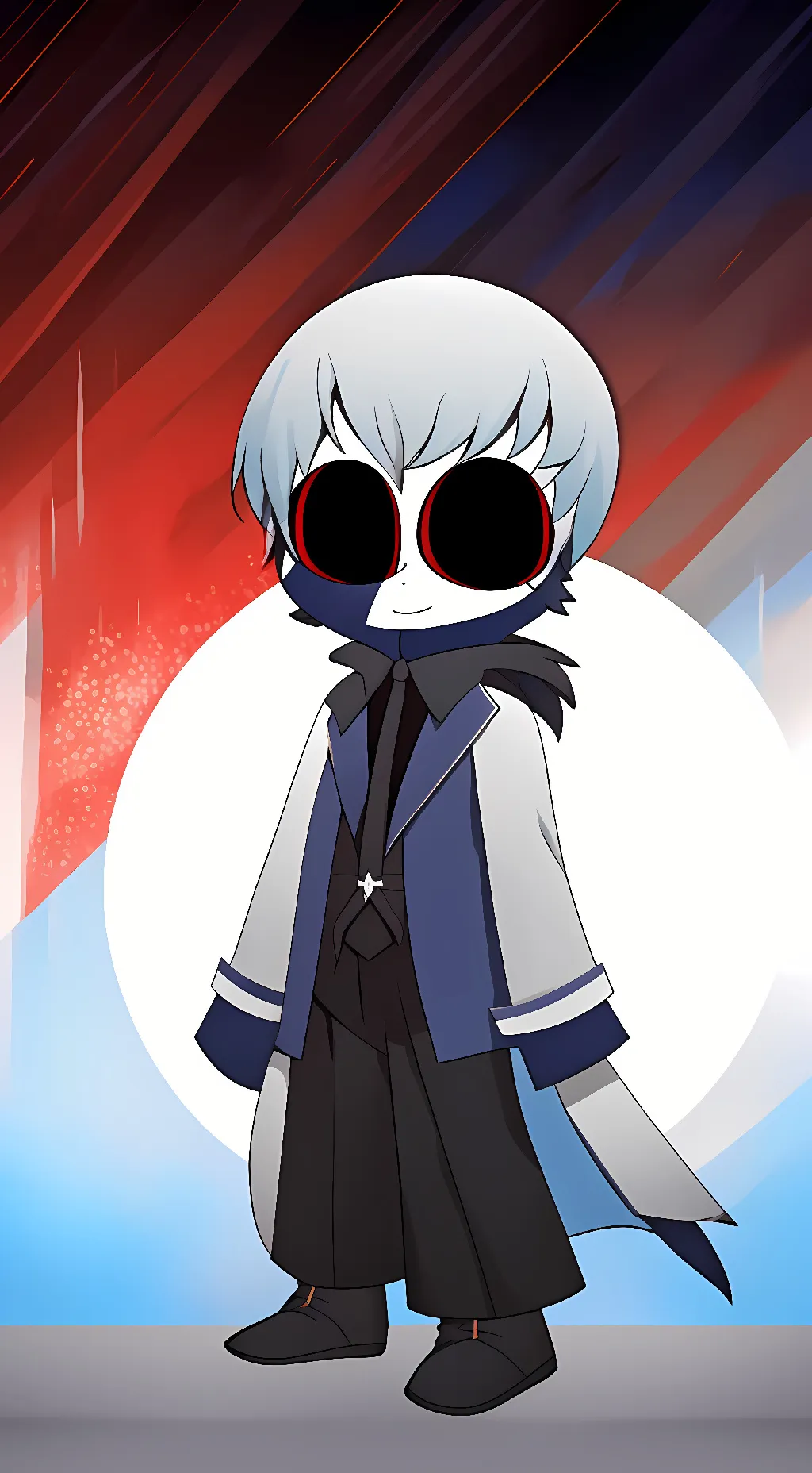 ai character: Horror sans background